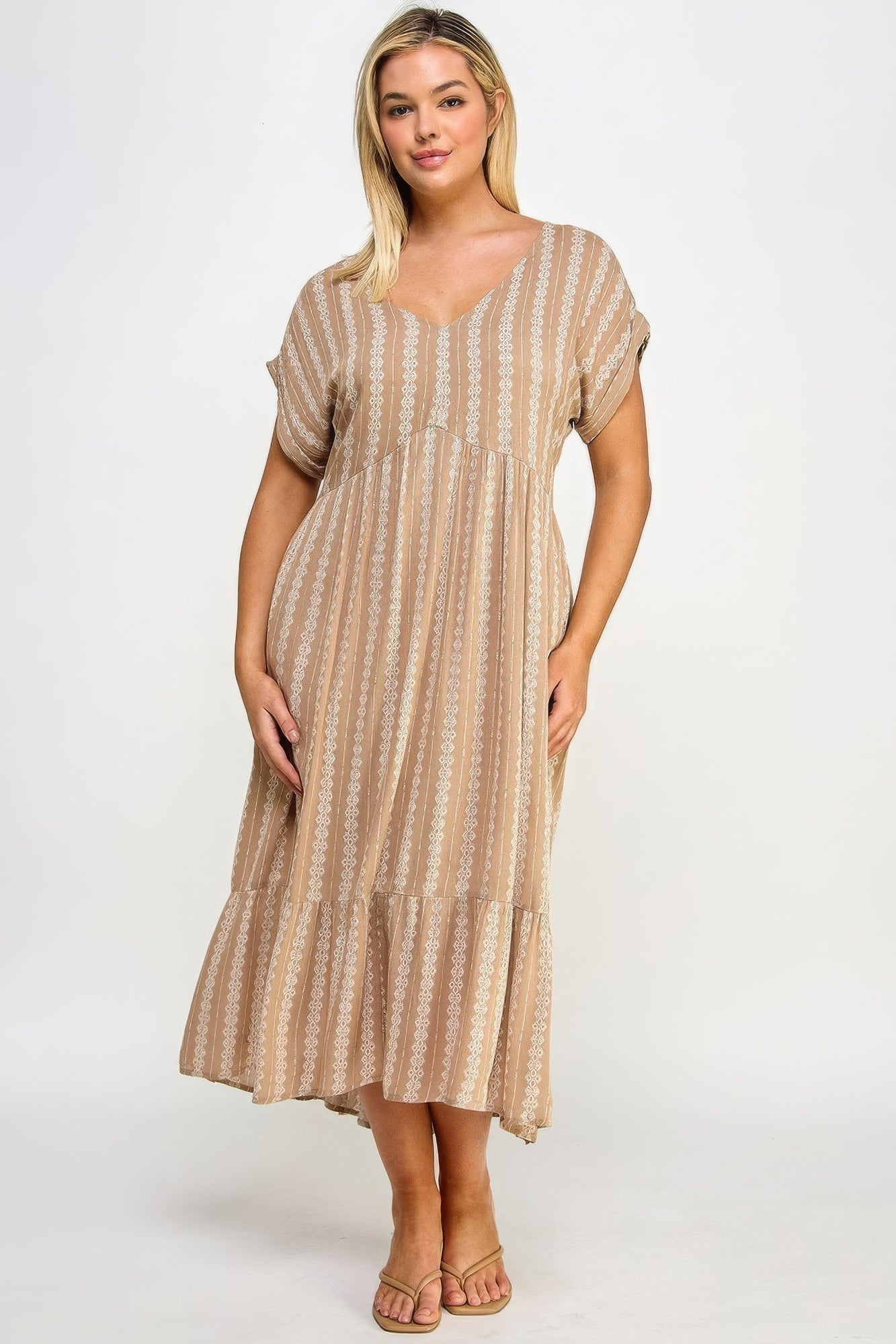 Boho Maxi Dress W/ Slip product image