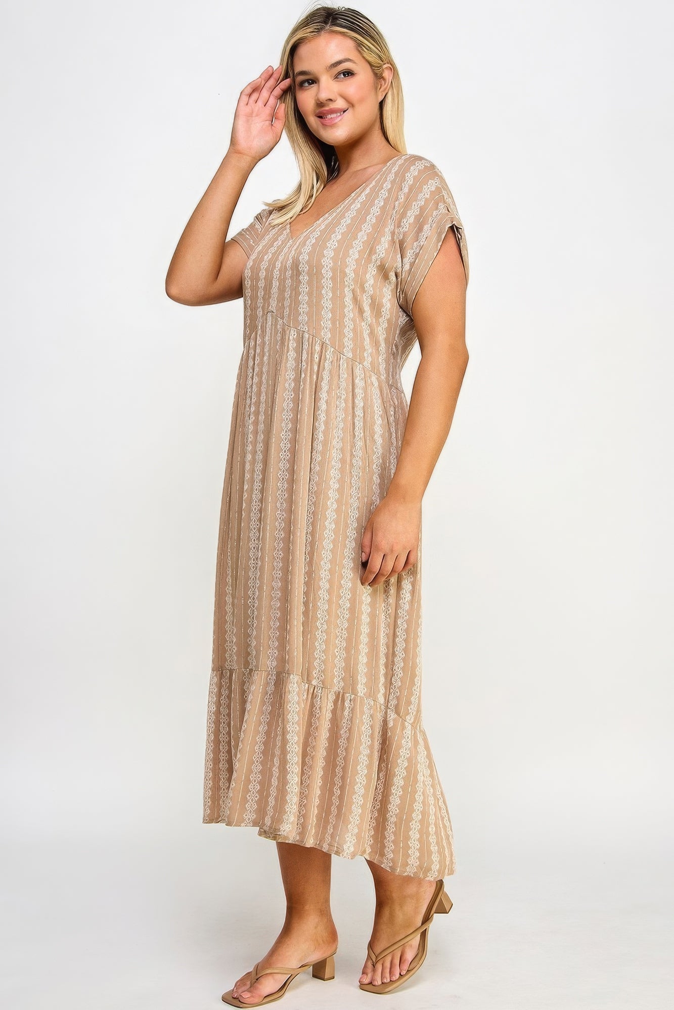 Boho Maxi Dress W/ Slip product image