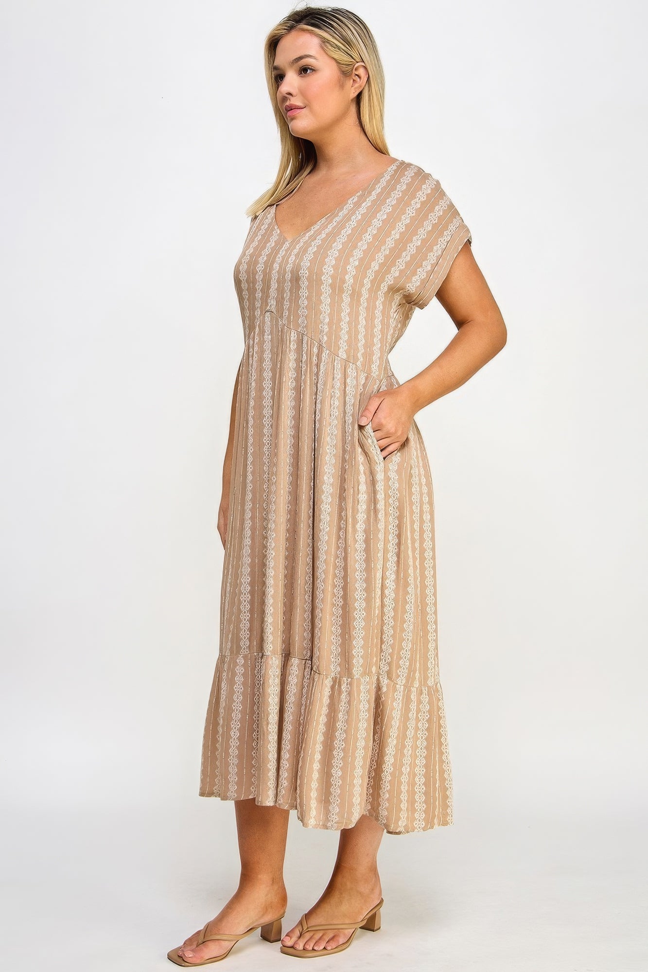 Boho Maxi Dress W/ Slip product image