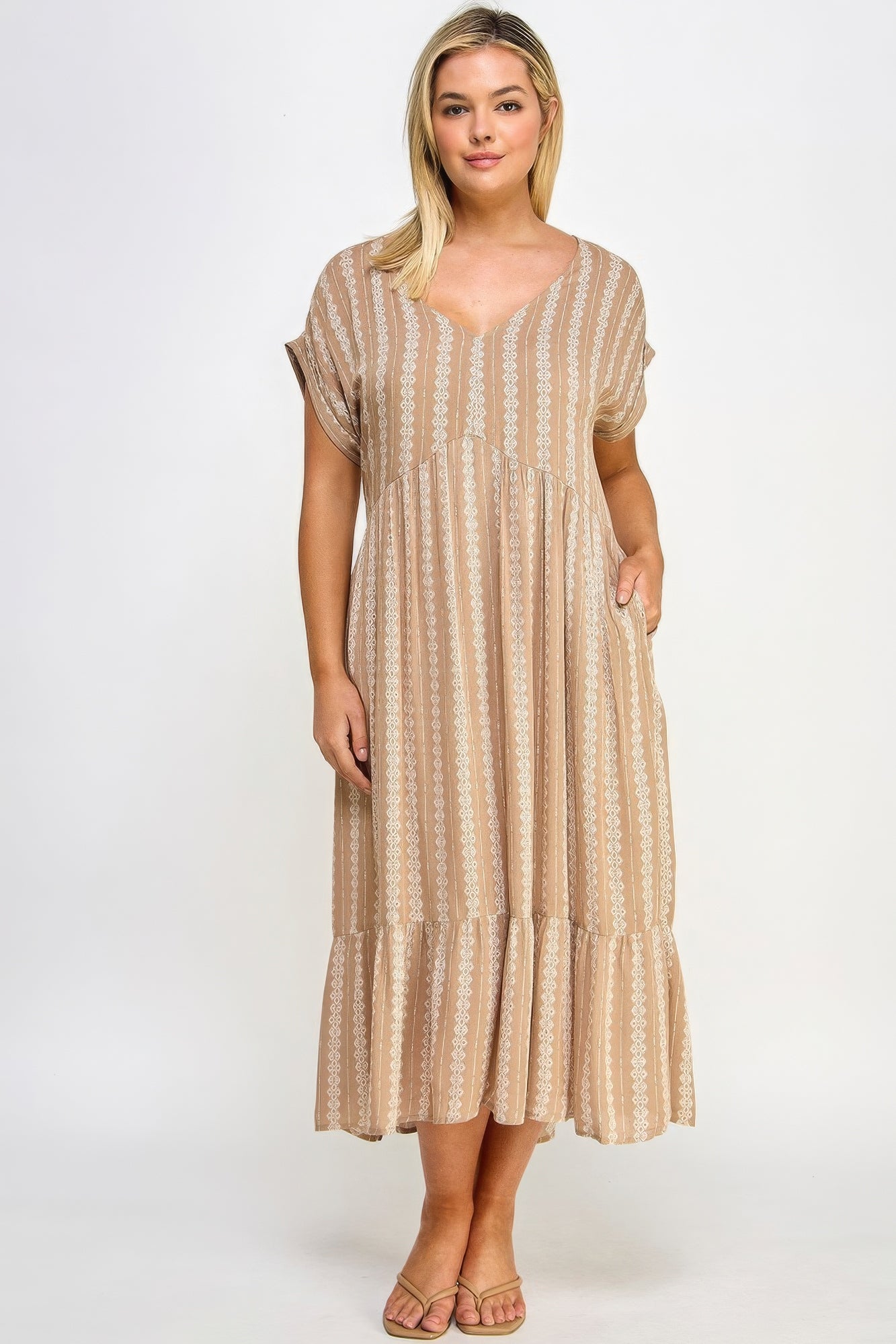 Boho Maxi Dress W/ Slip product image