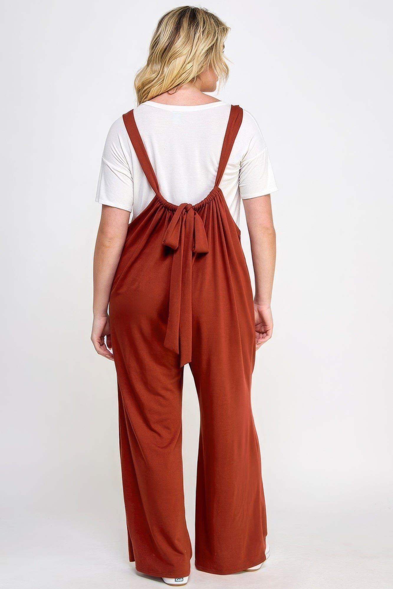French Terry Wide Leg Jumpsuit Overalls product image