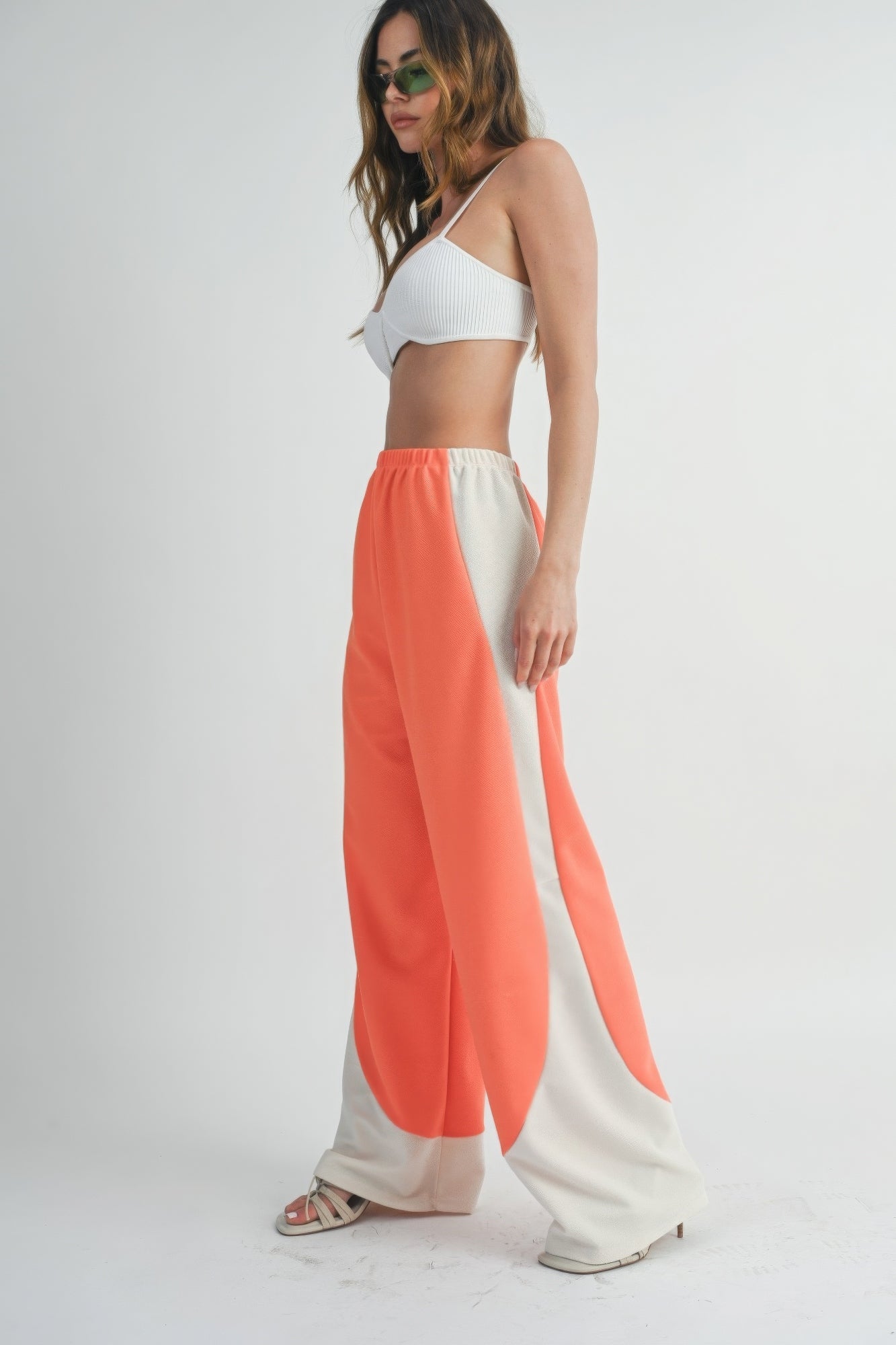 Two Toned Wide Leg Pants product image