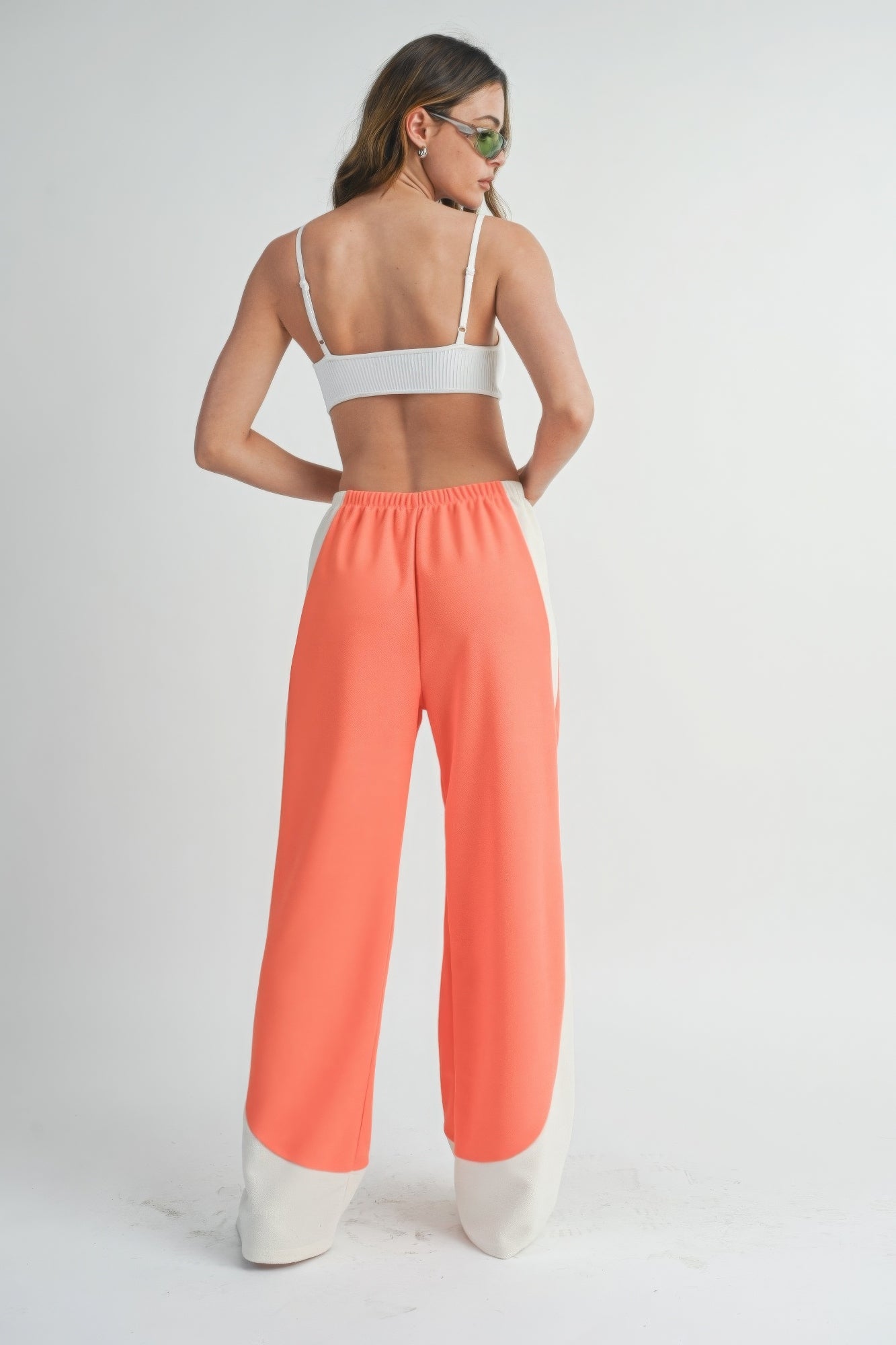 Two Toned Wide Leg Pants product image