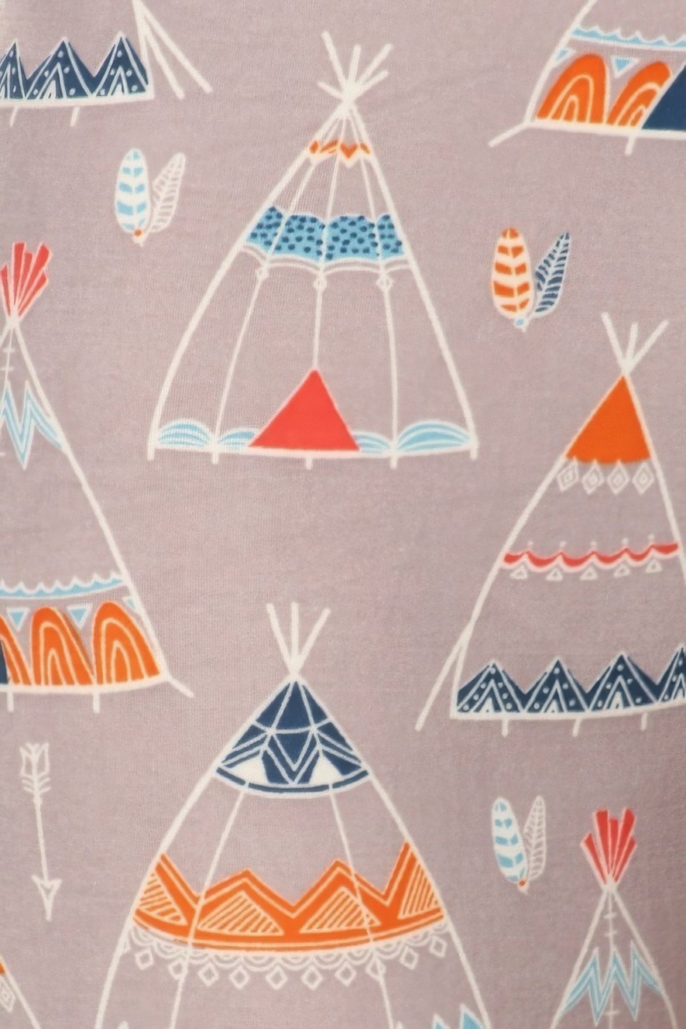 Teepee Print, High Rise, Fitted Leggings, With An Elastic Waistband product image