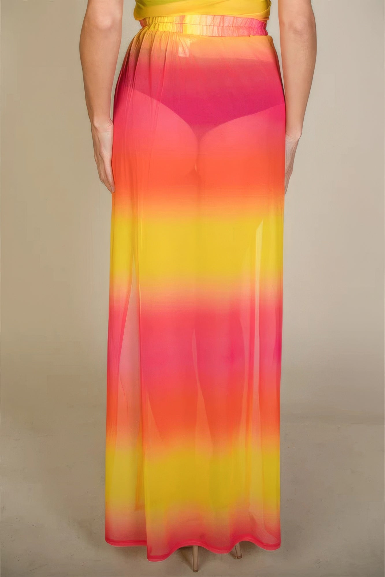 High Split Mesh Sheer Maxi Skirt product image