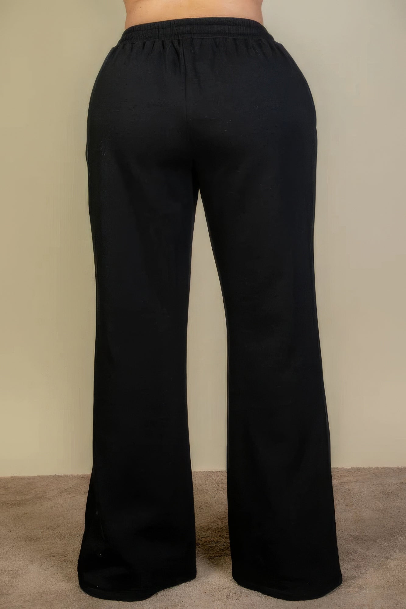 Plus Size Drawstring Waist Slant Pocket Sweatpants product image