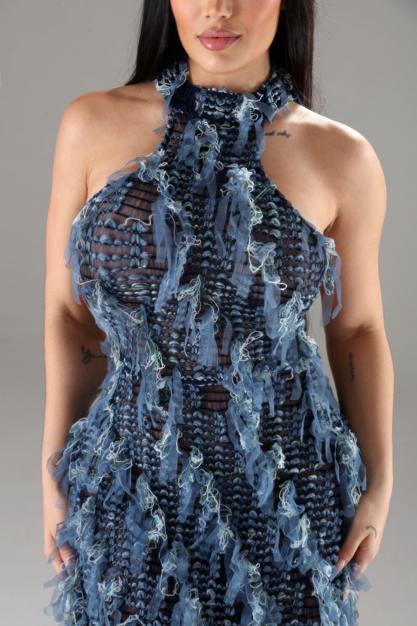 Halter Ruffled Dress product image