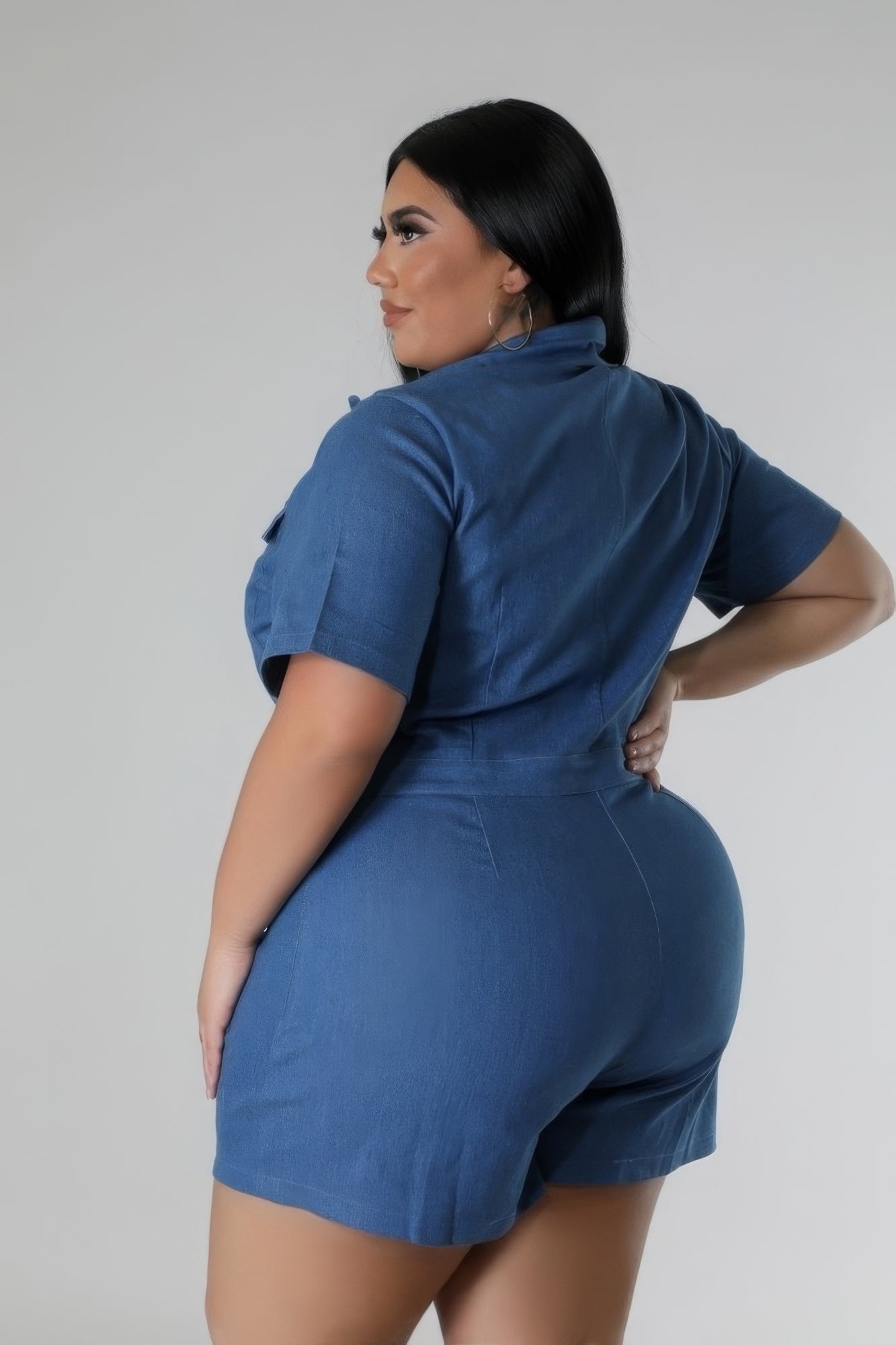 Semi-stretch Romper product image