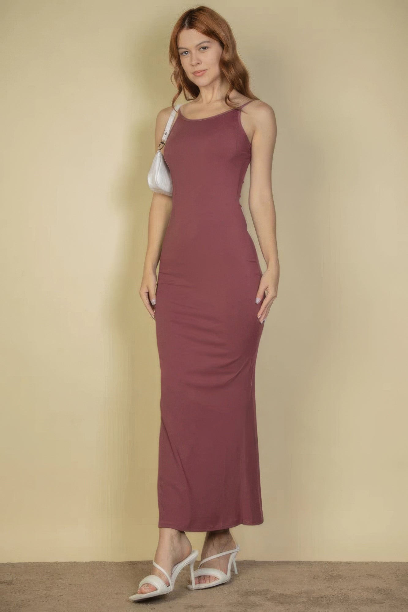 Ribbed Mermaid Hem Camisole Maxi Dress product image