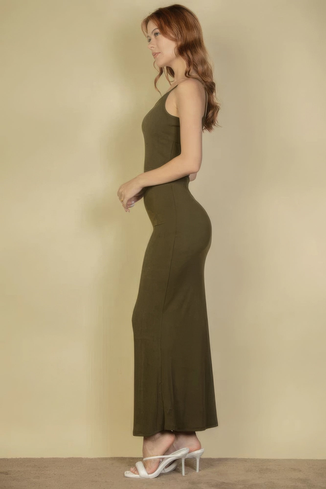Ribbed Mermaid Hem Camisole Maxi Dress product image