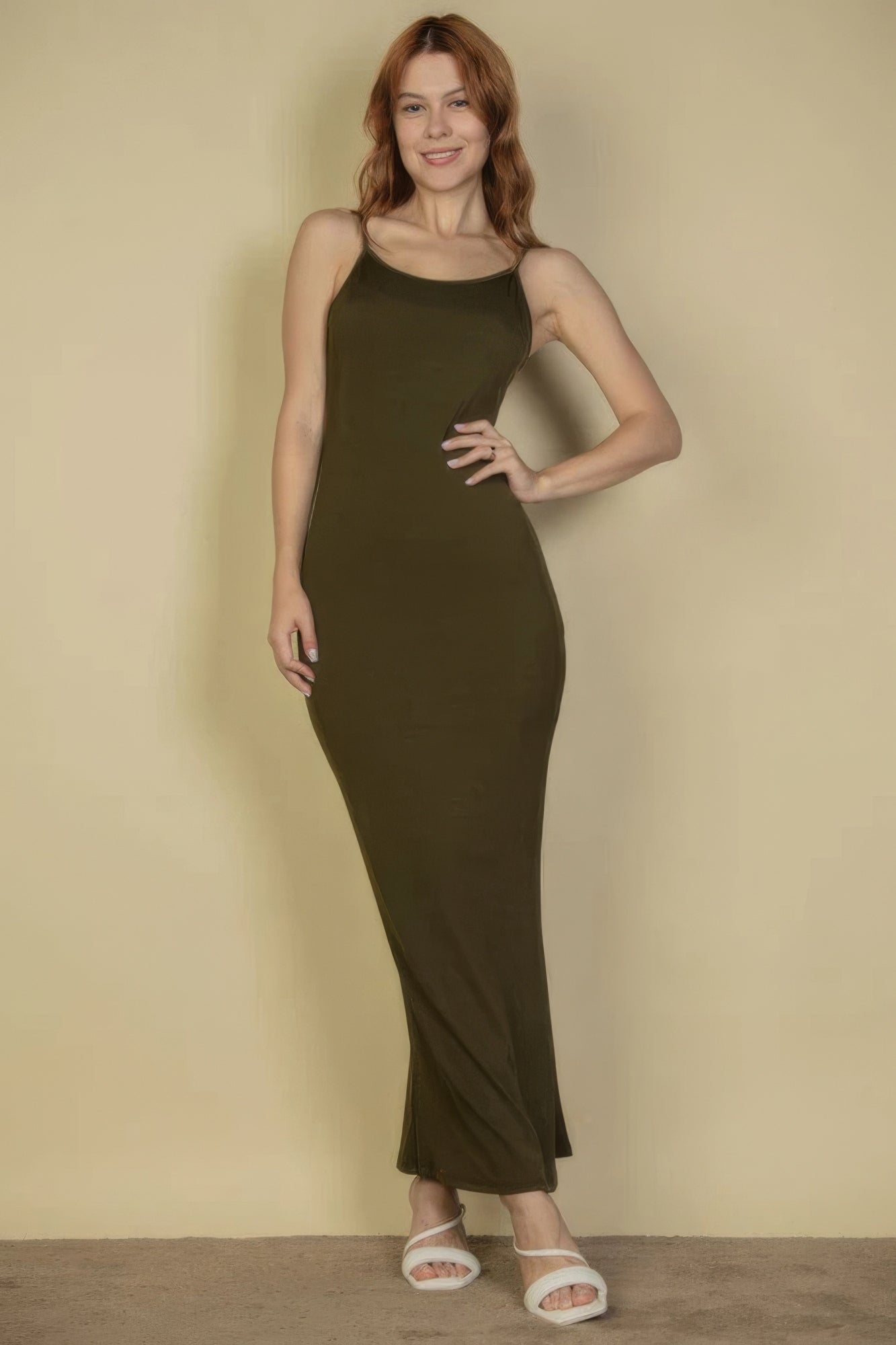 Ribbed Mermaid Hem Camisole Maxi Dress product image