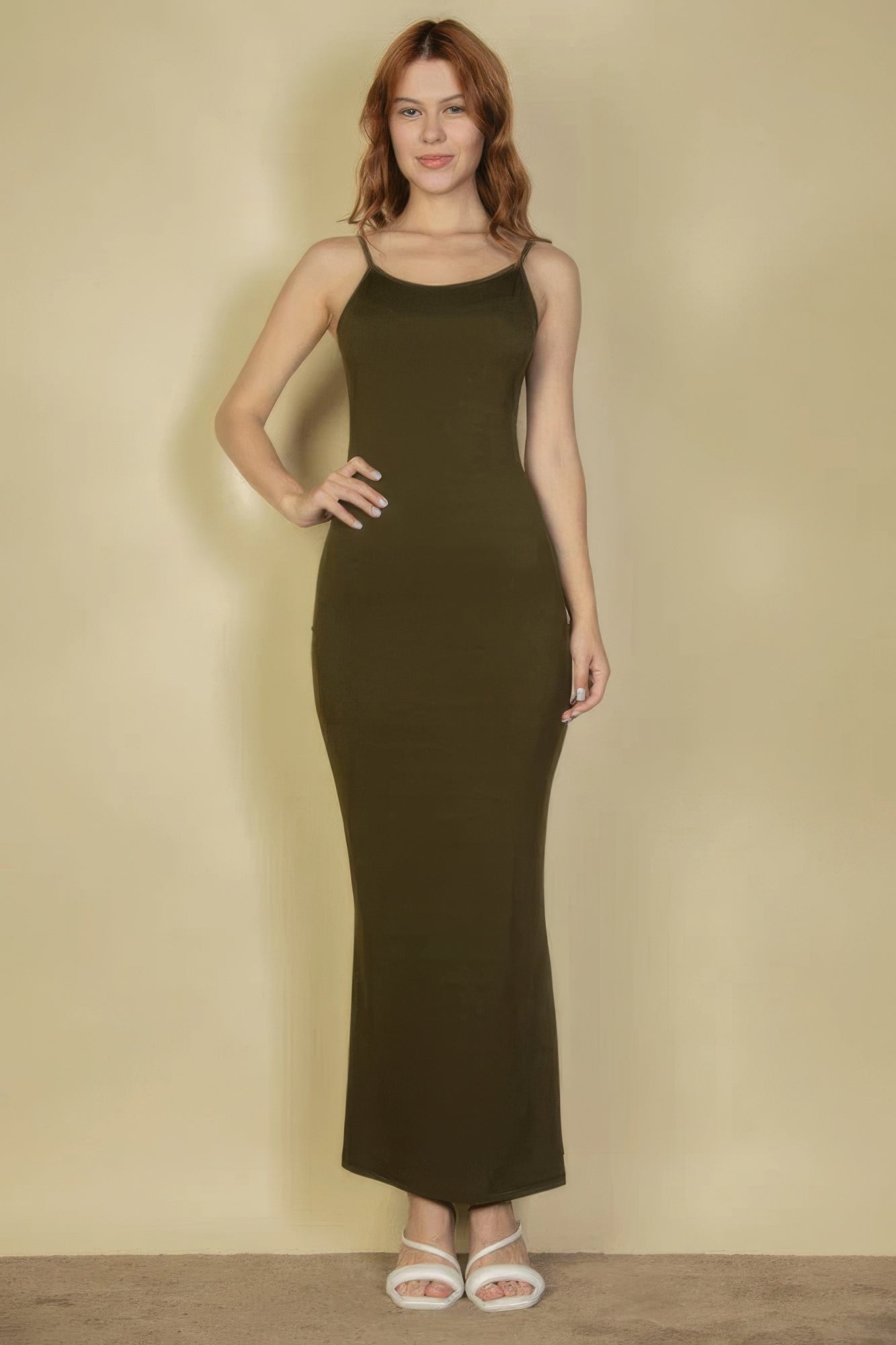 Ribbed Mermaid Hem Camisole Maxi Dress product image