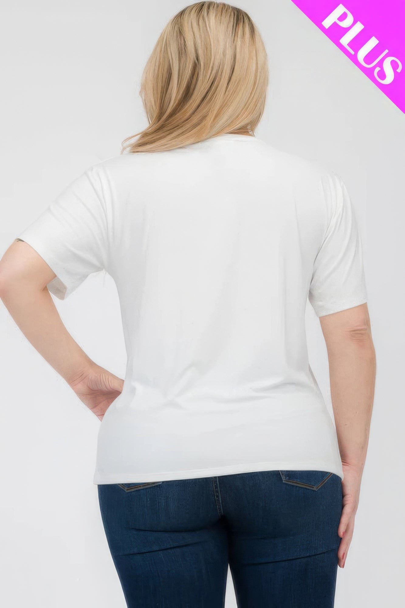 Plus Size Basic Short Sleeve T-shirt product image