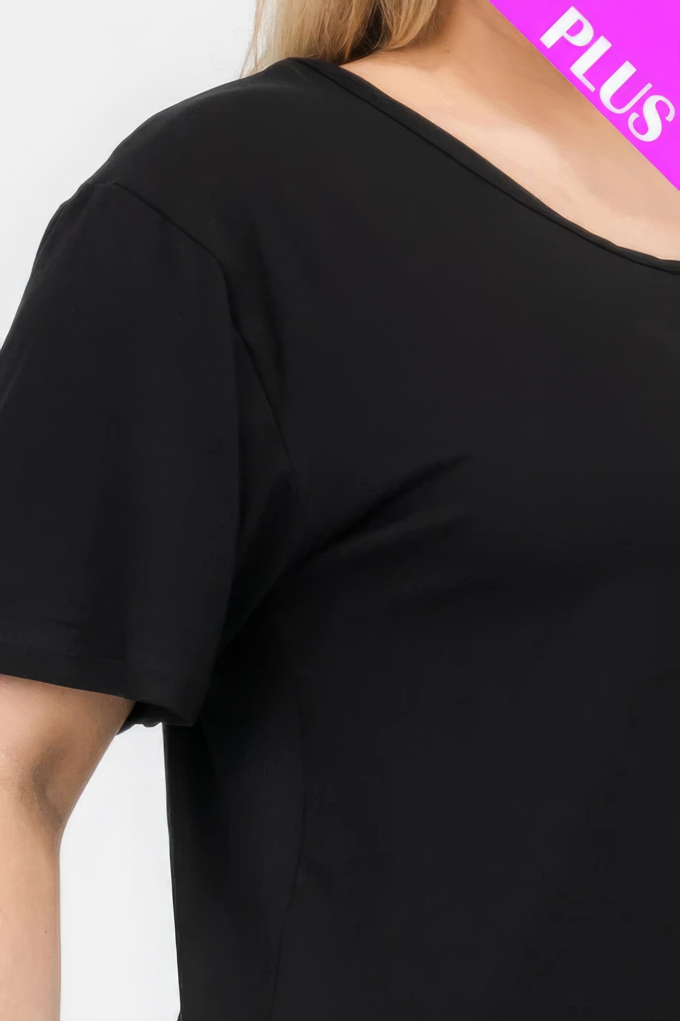 Plus Size Basic Short Sleeve T-shirt product image