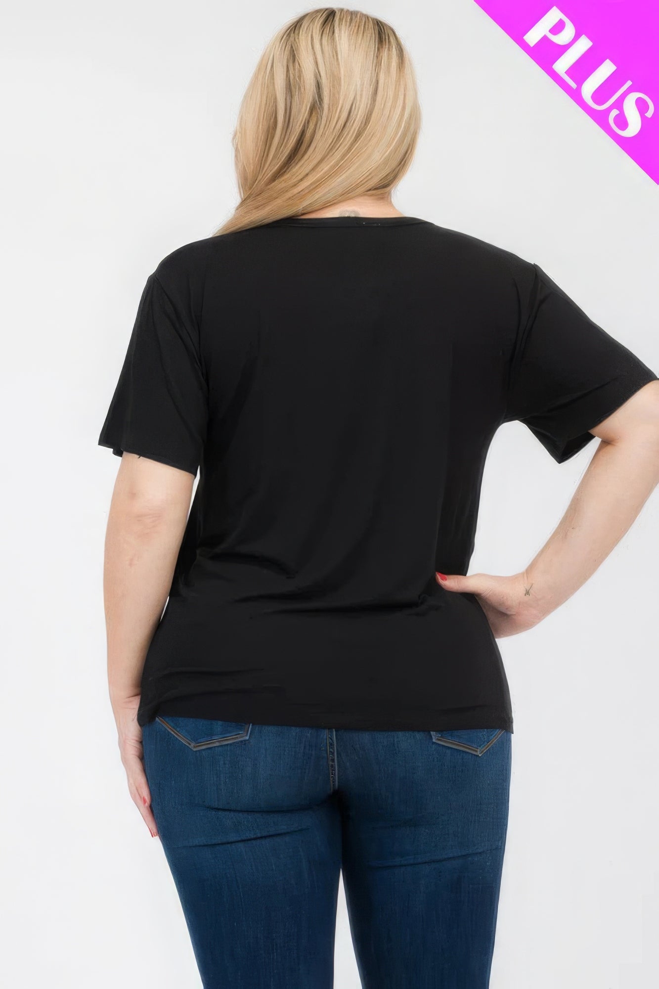 Plus Size Basic Short Sleeve T-shirt product image