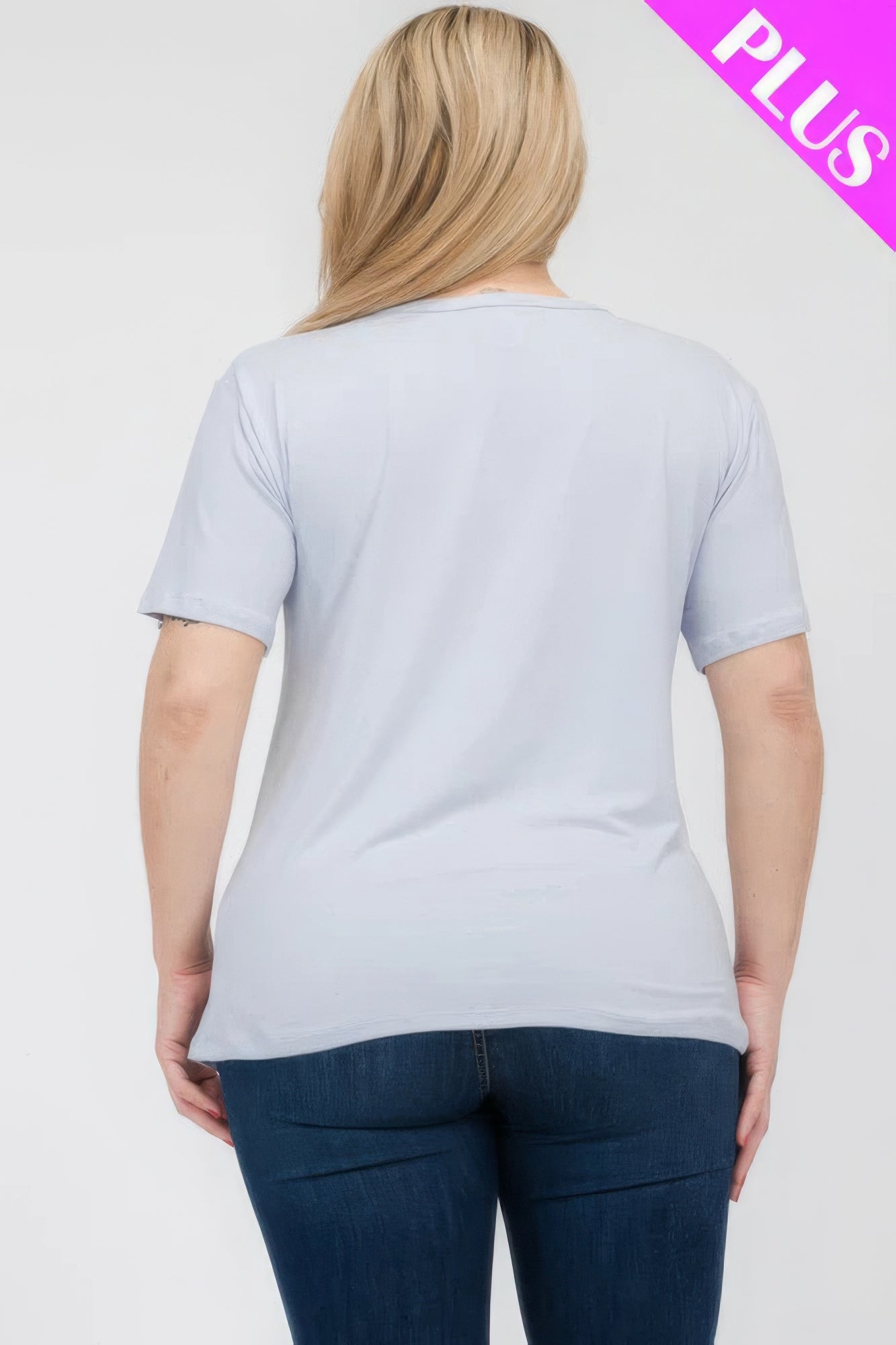 Plus Size Basic Short Sleeve T-shirt product image