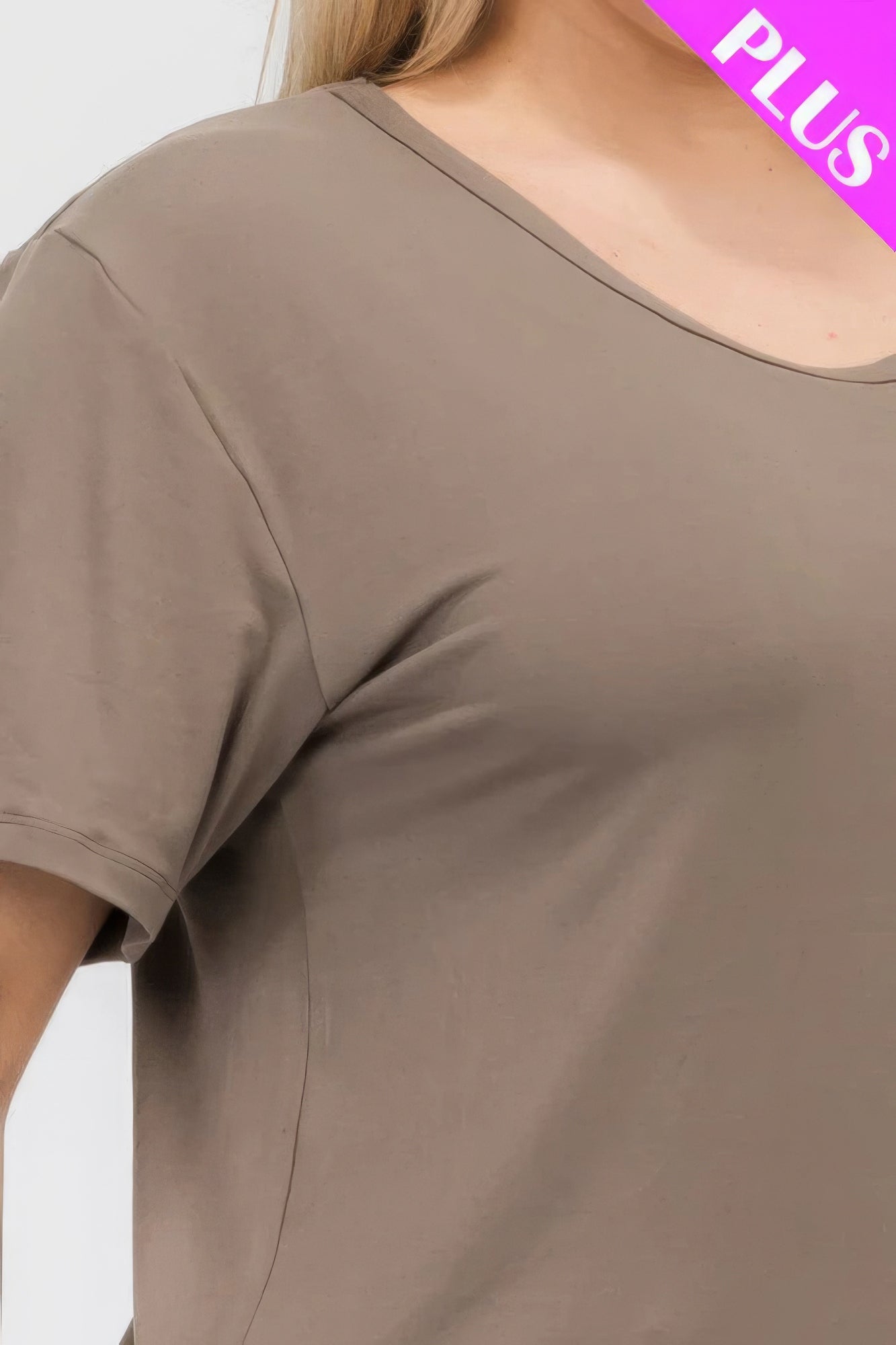 Plus Size Basic Short Sleeve T-shirt product image