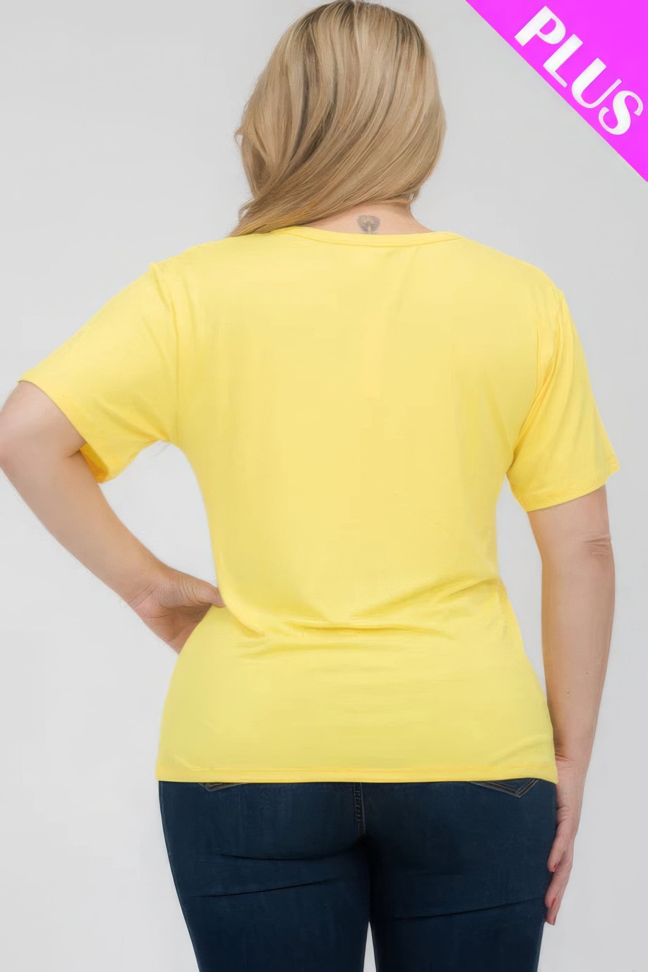 Plus Size Basic Short Sleeve T-shirt product image