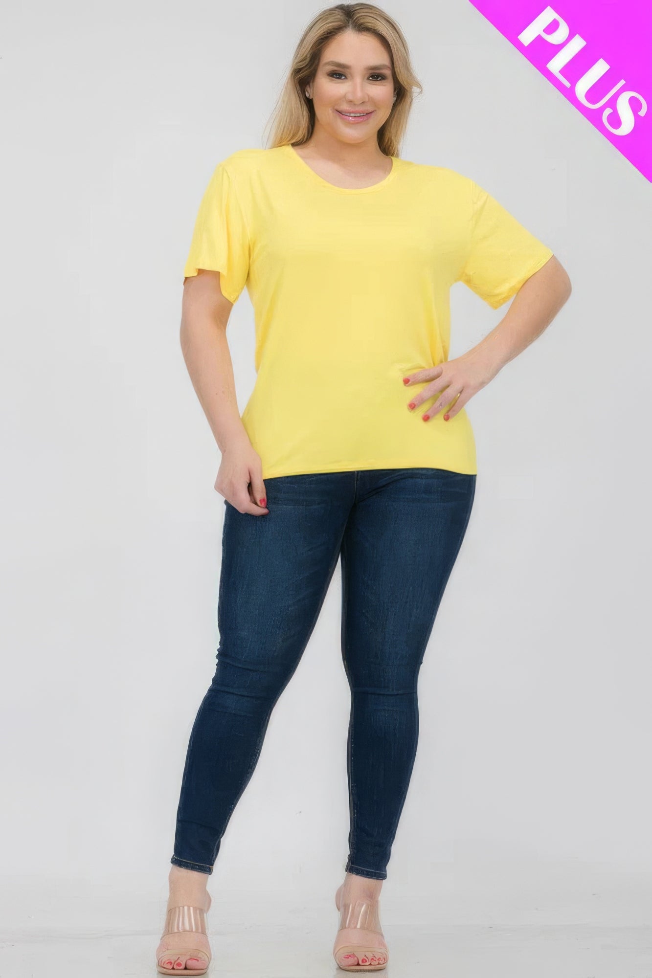 Plus Size Basic Short Sleeve T-shirt product image