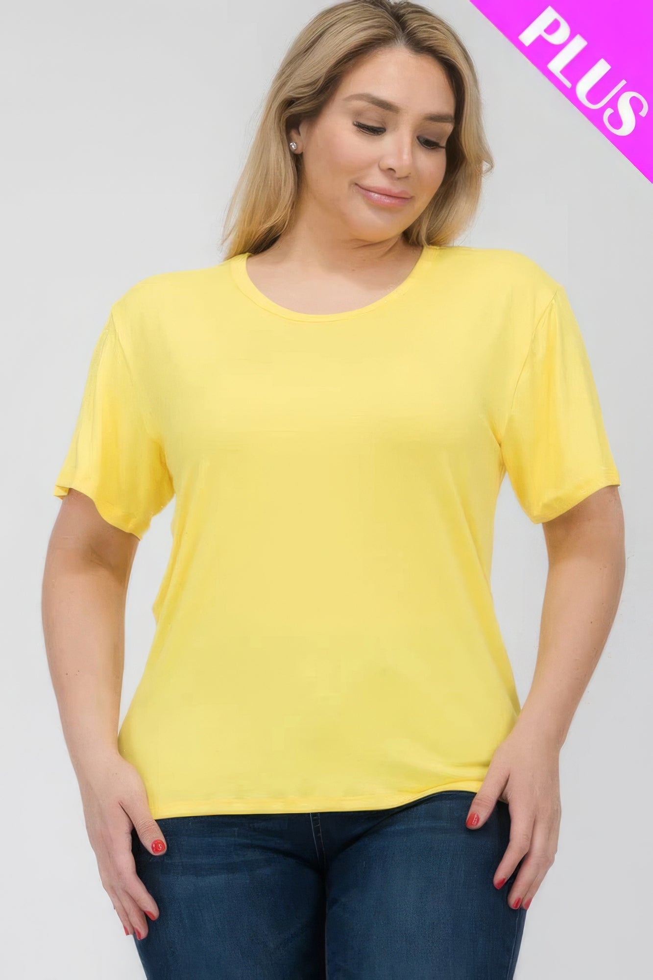Plus Size Basic Short Sleeve T-shirt product image
