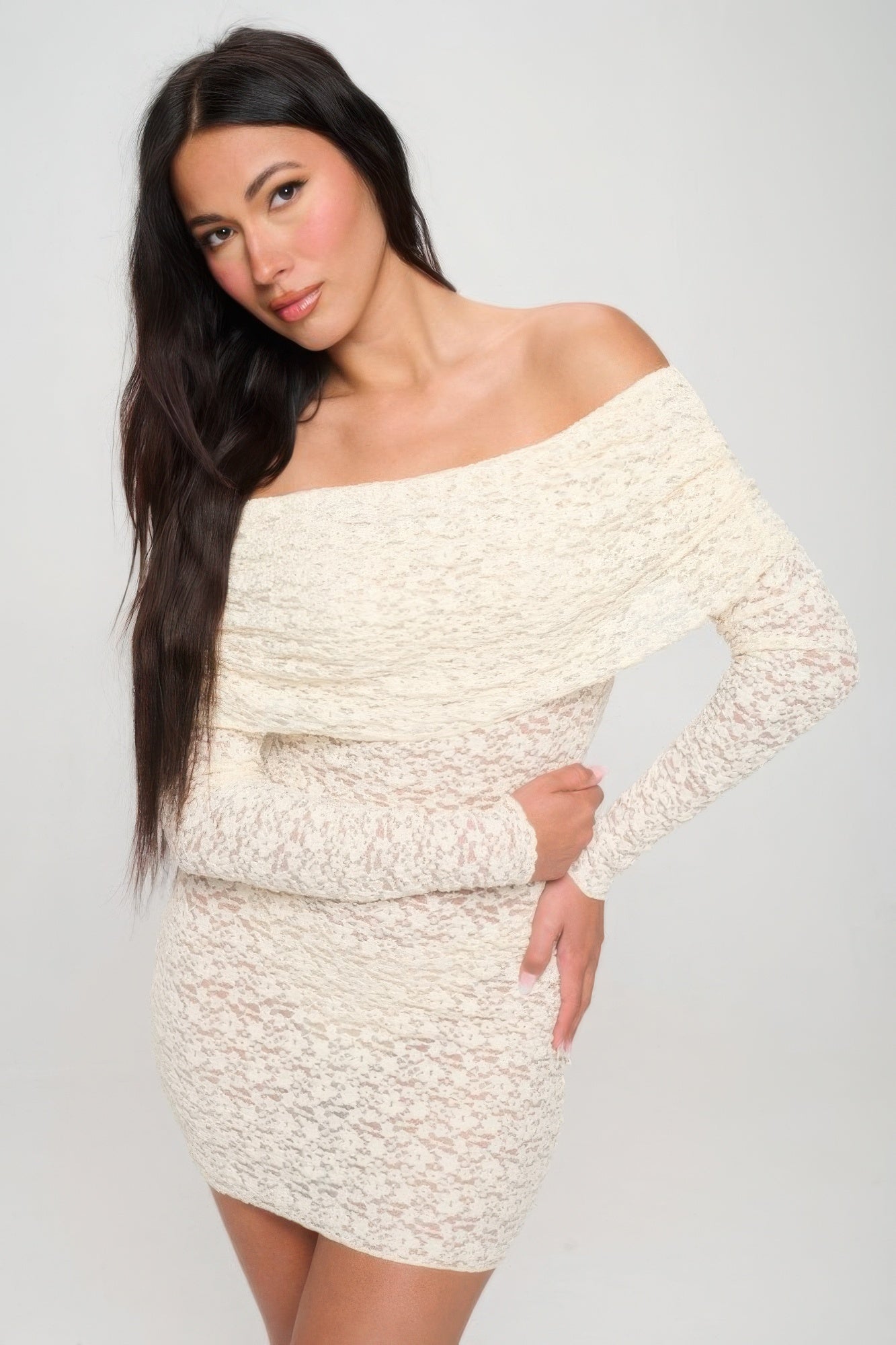 Off Shoulder Lace Dress product image