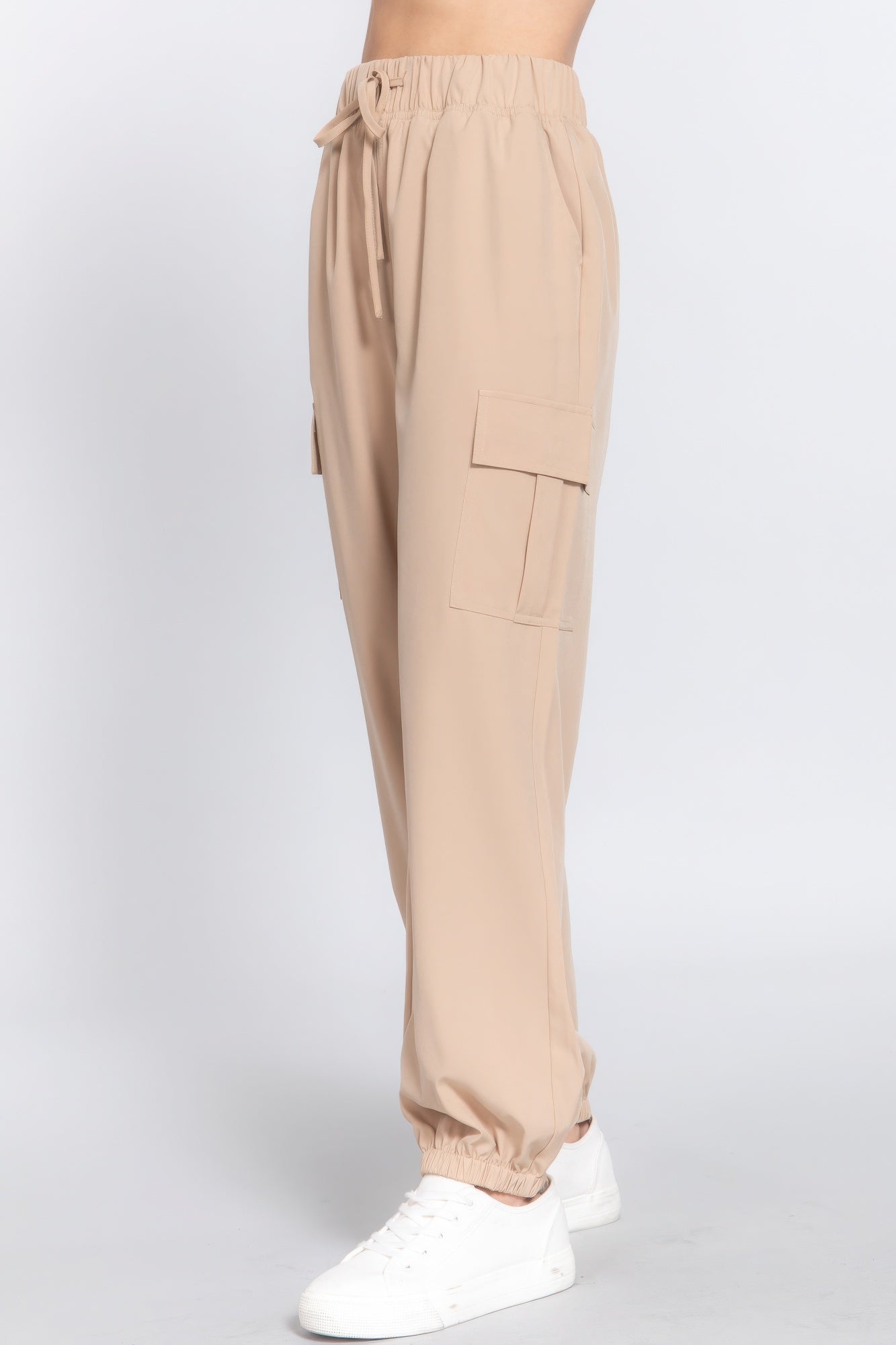 Light Weight Stretch Woven Cargo Jogger Pants product image