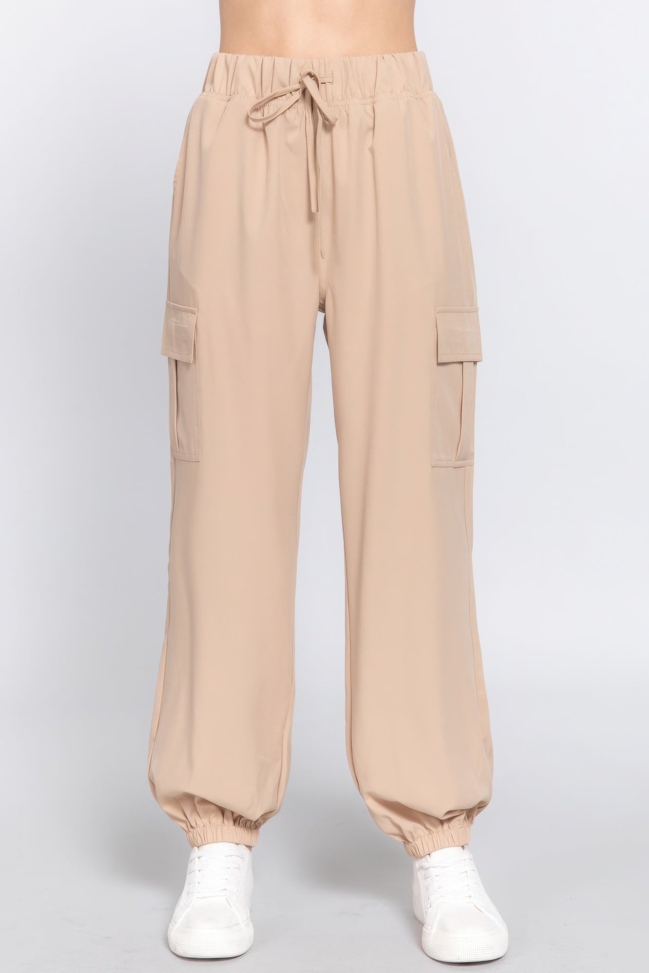 Light Weight Stretch Woven Cargo Jogger Pants product image