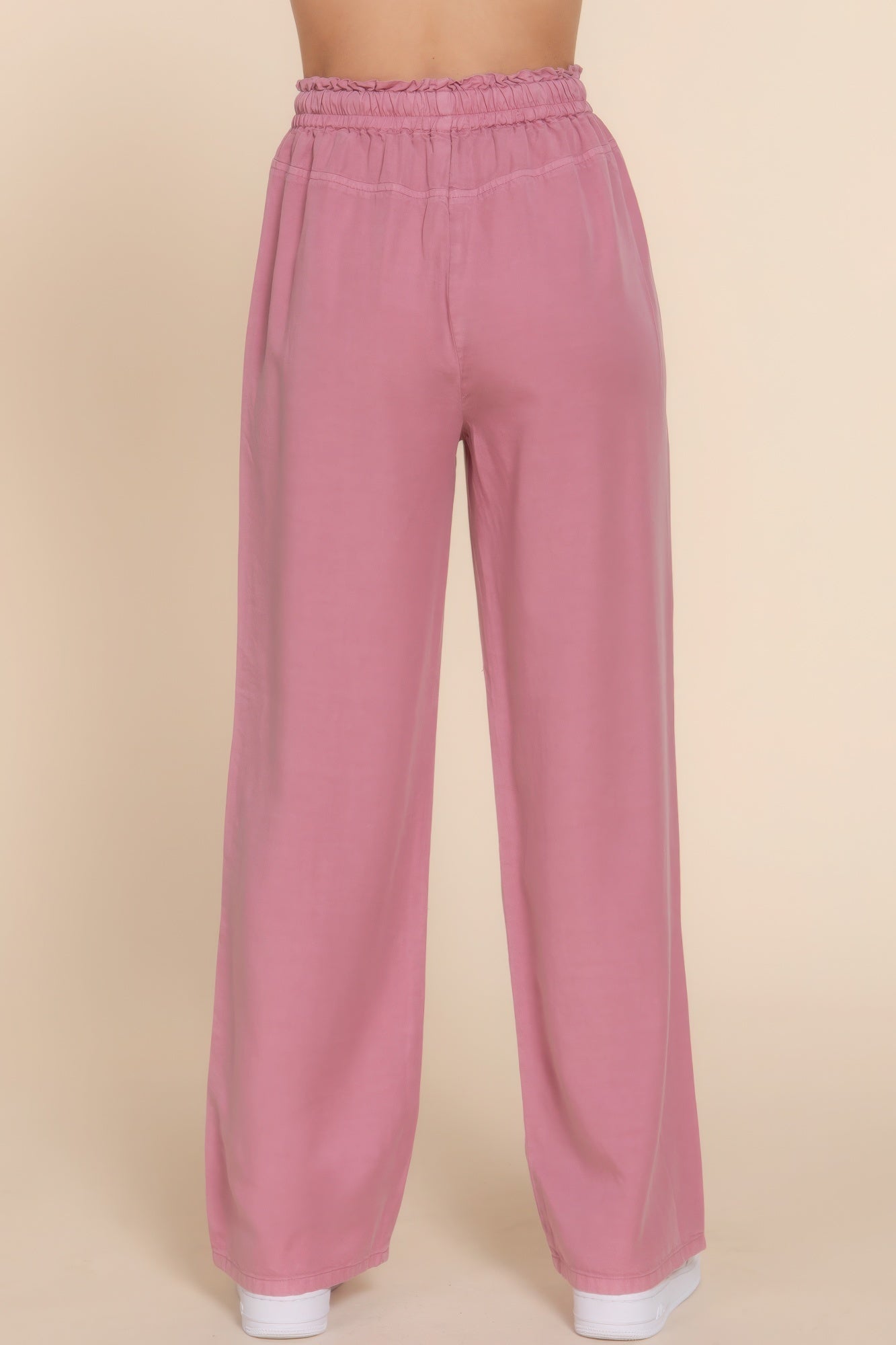 Elastic Waist Tencel Long Pants product image
