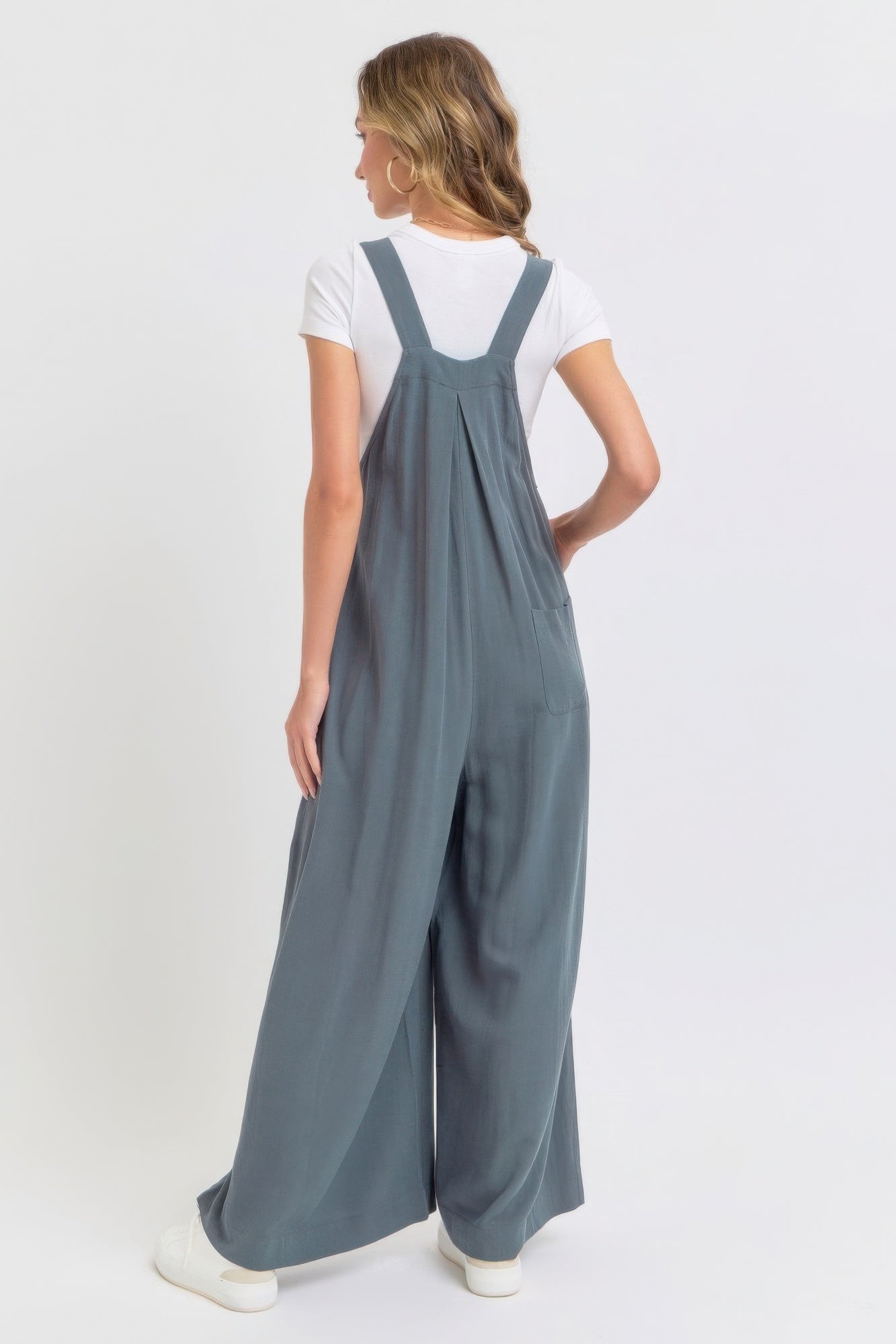 Adjustable Strap Overall Wide Leg Jumpsuit product image