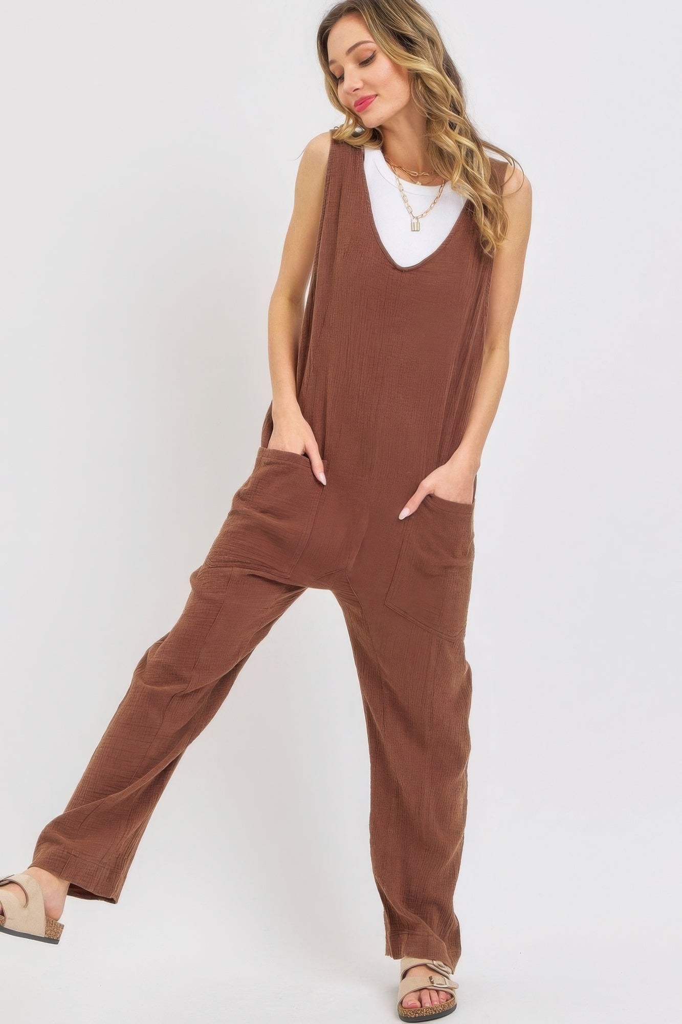 Mineral Washed Summer Jumpsuit product image