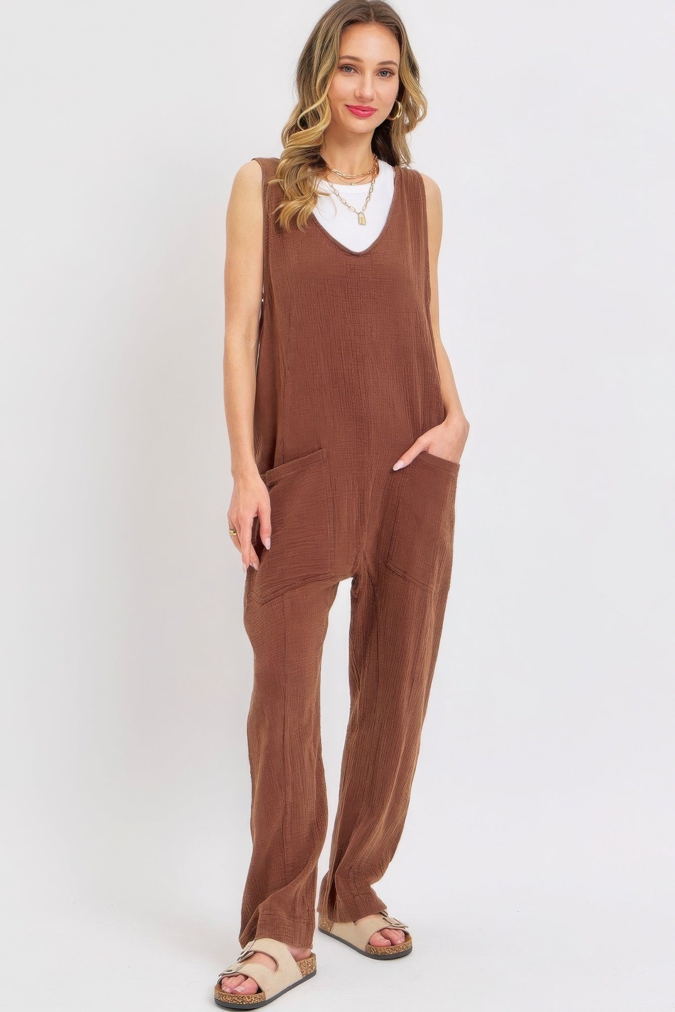 Mineral Washed Summer Jumpsuit product image