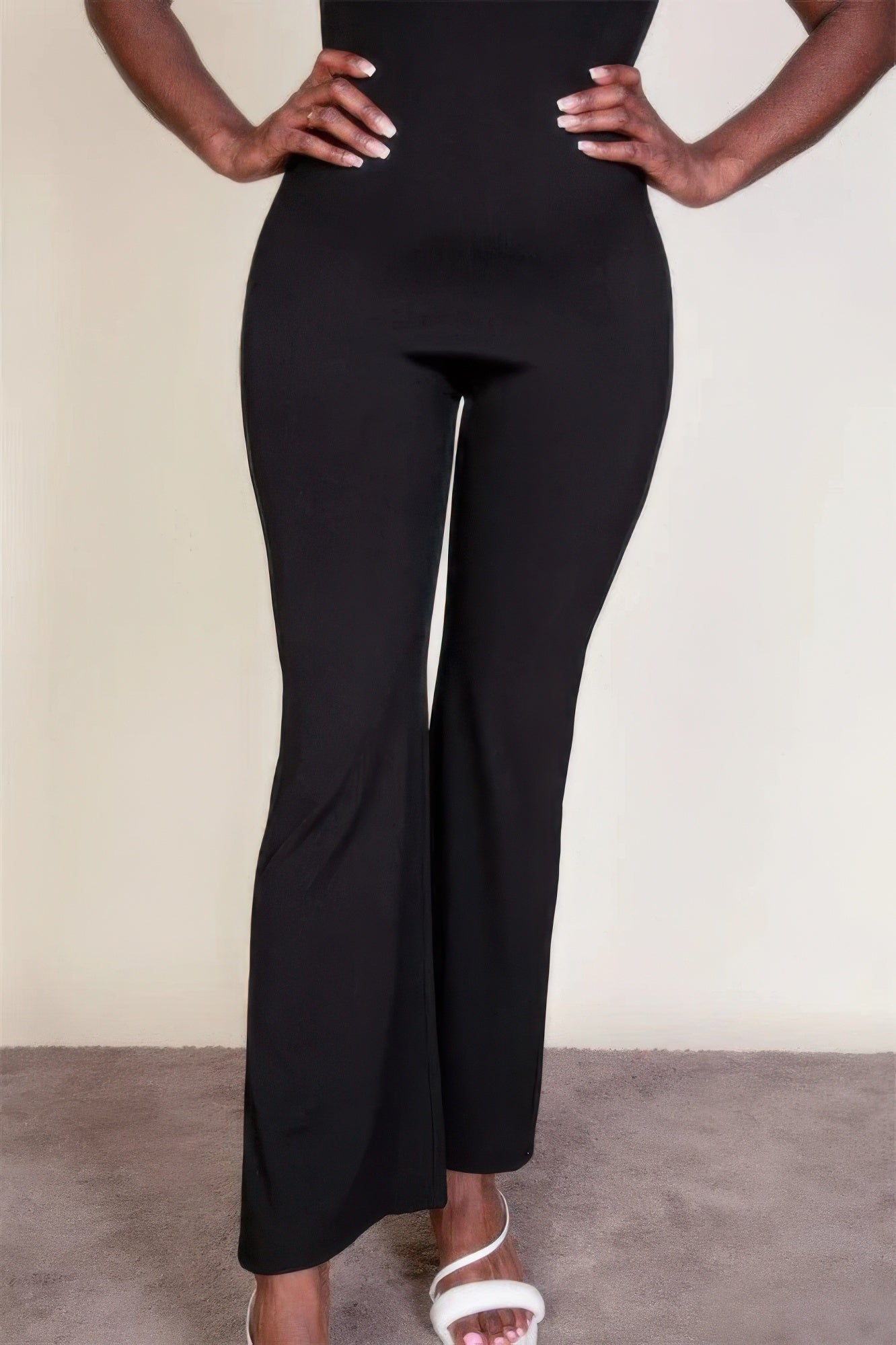 Ribbed sleeveless wide leg jumpsuit product image