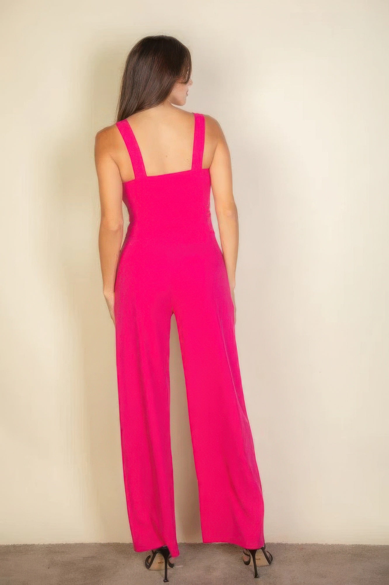 Notched neck cami jumpsuit product image