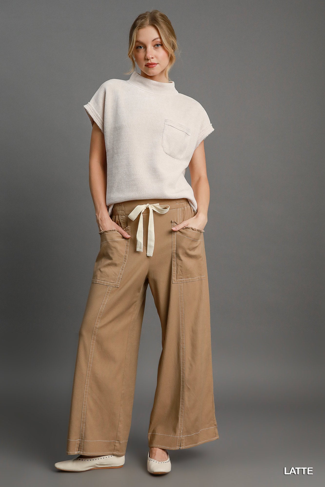 Wide Leg Pull On Pants product image