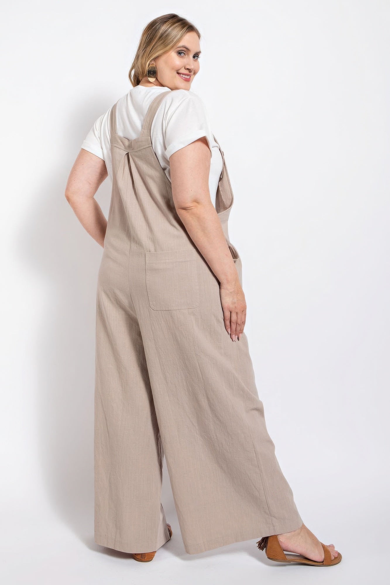 Pintuck detail overall with side pockets product image