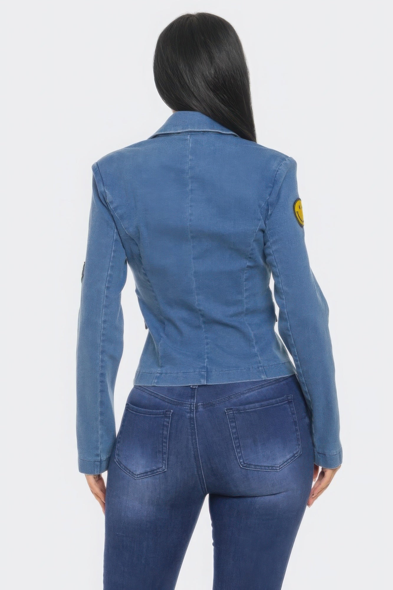 Patch It Up Denim Blazer Jacket product image