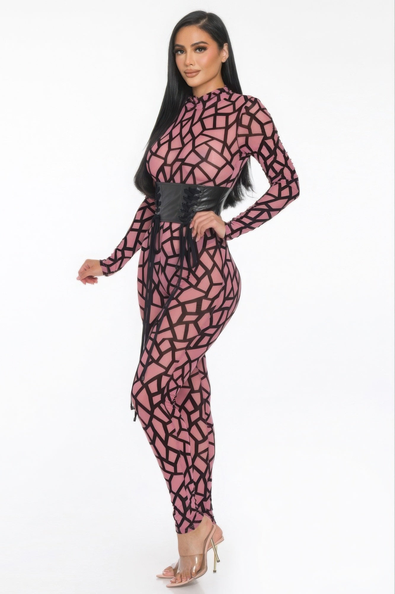 Geometric Printed Jersey Jumpsuit product image