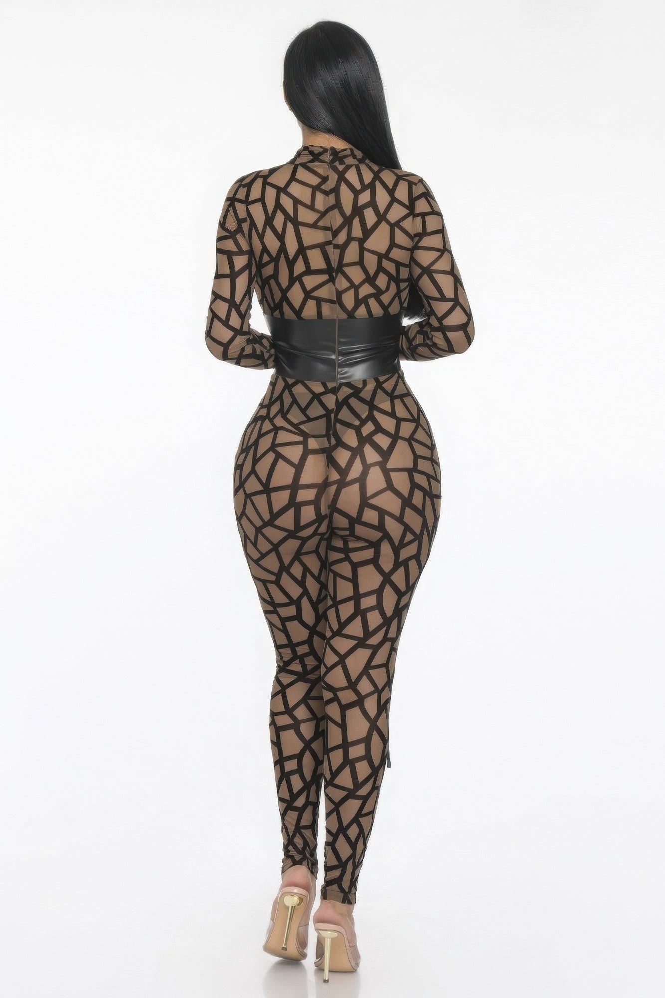 Geometric Printed Jersey Jumpsuit product image