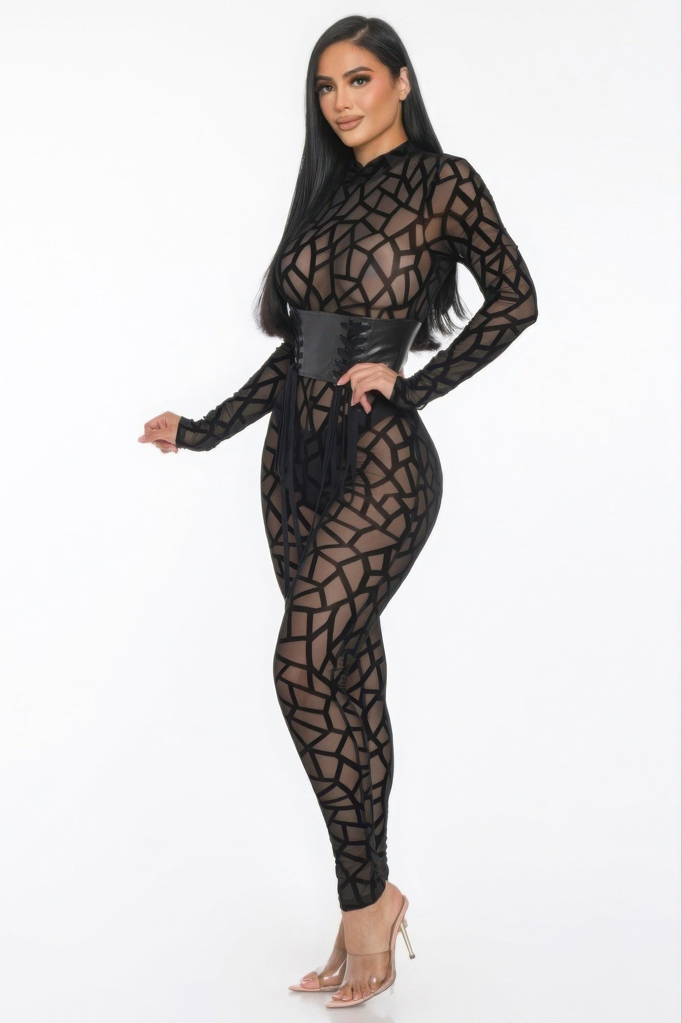 Geometric Printed Jersey Jumpsuit product image