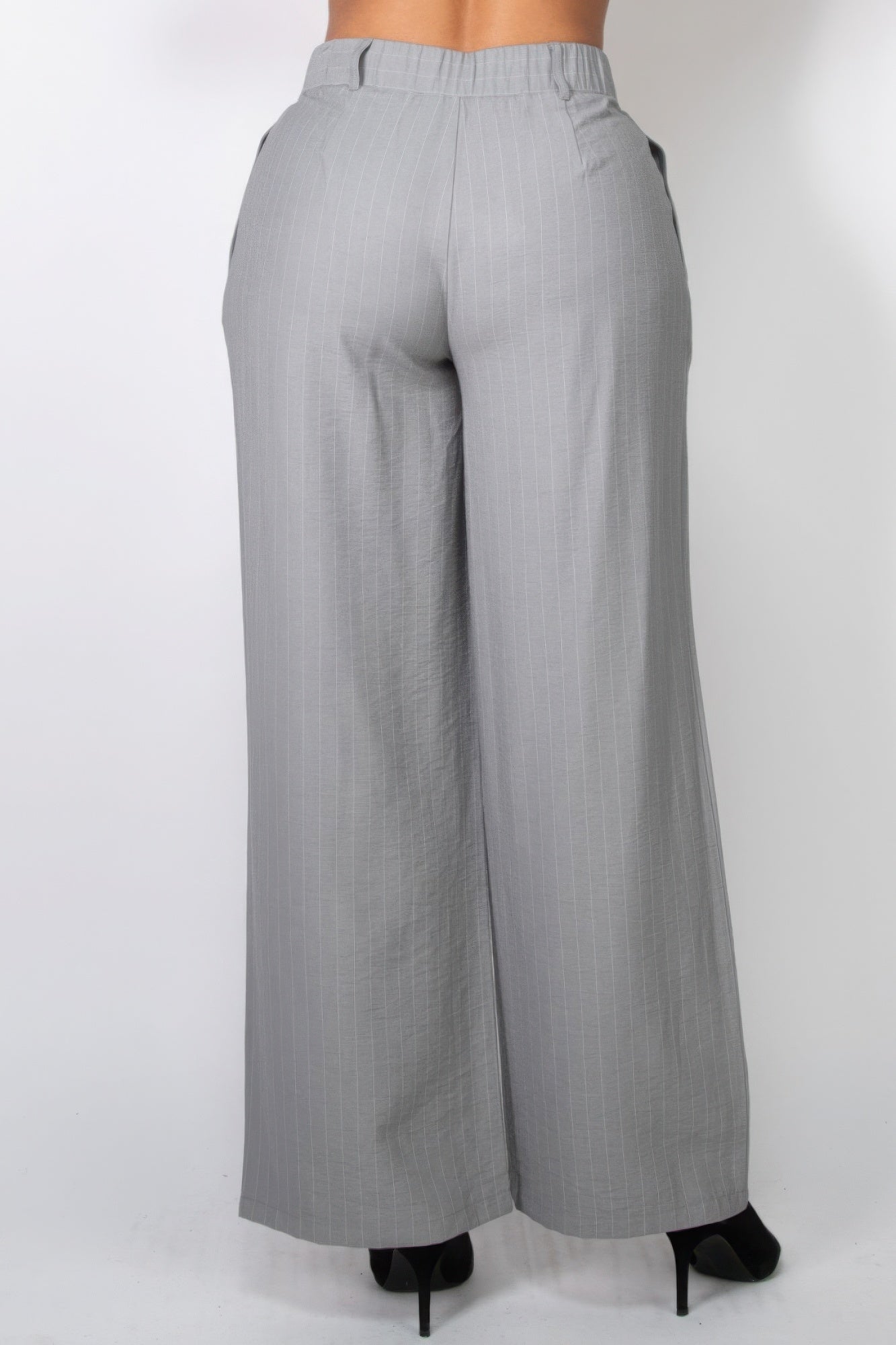 High-rise Stripe Wide Leg Pants product image
