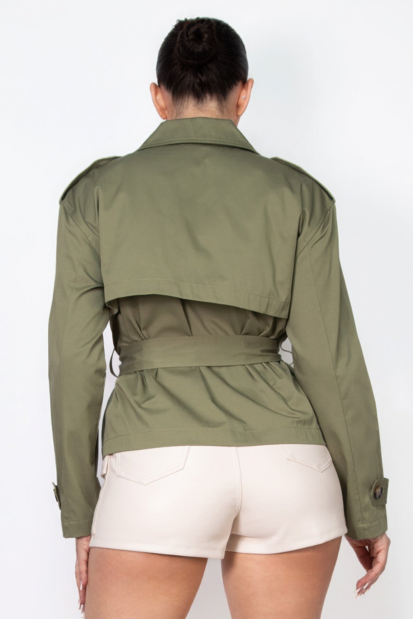 Double-breasted Waist-tie Trench Coat product image
