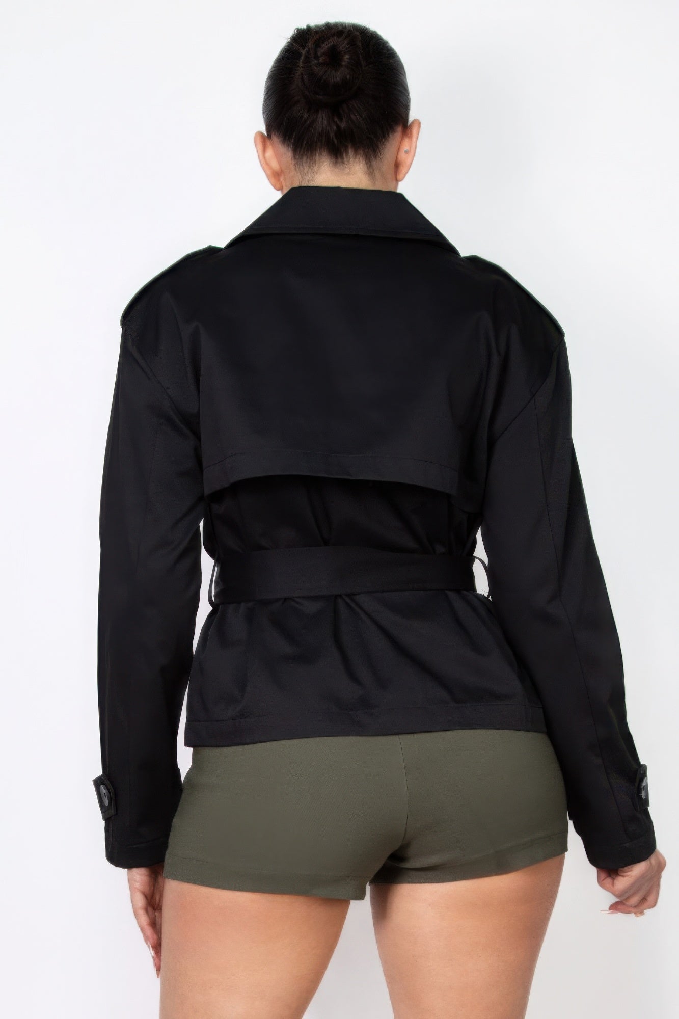 Double-breasted Waist-tie Trench Coat product image