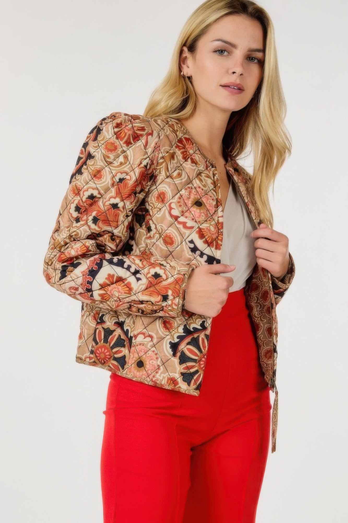 Zip Up Multi-print Jacket product image