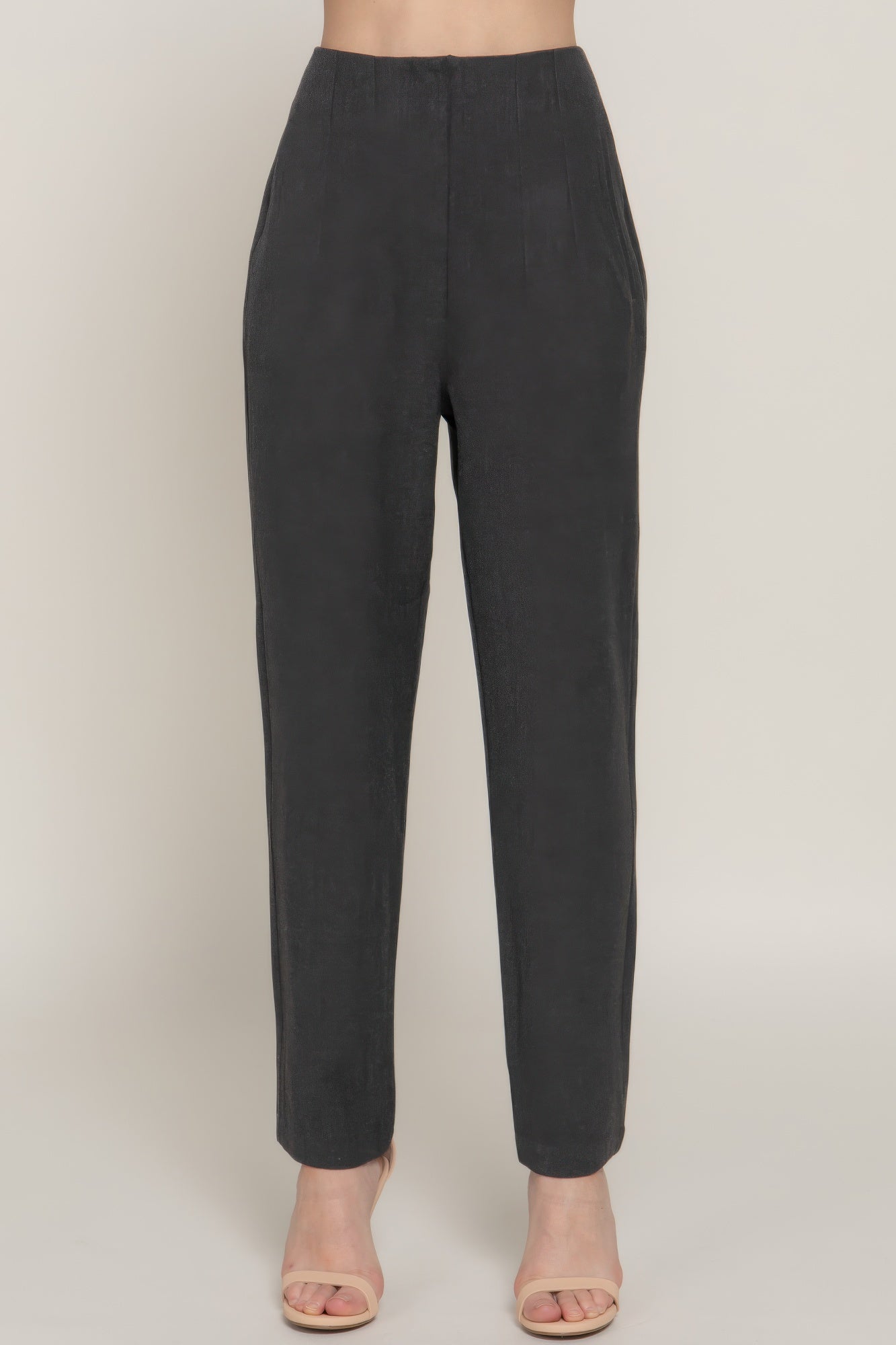 High Waist Pintuck Detail Long Pants product image