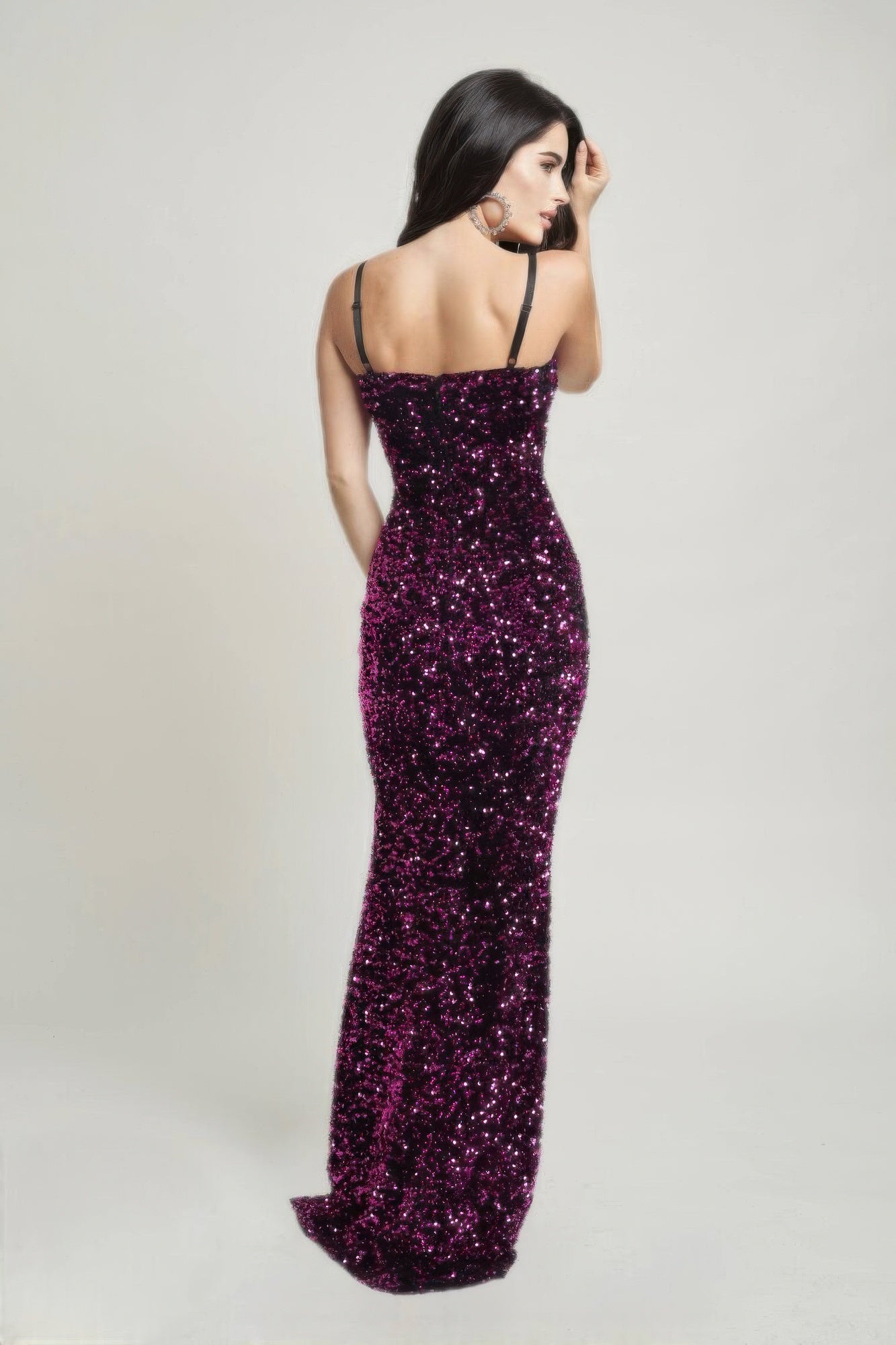 Cecily Teddy Velvet Corset Maxi Dress product image