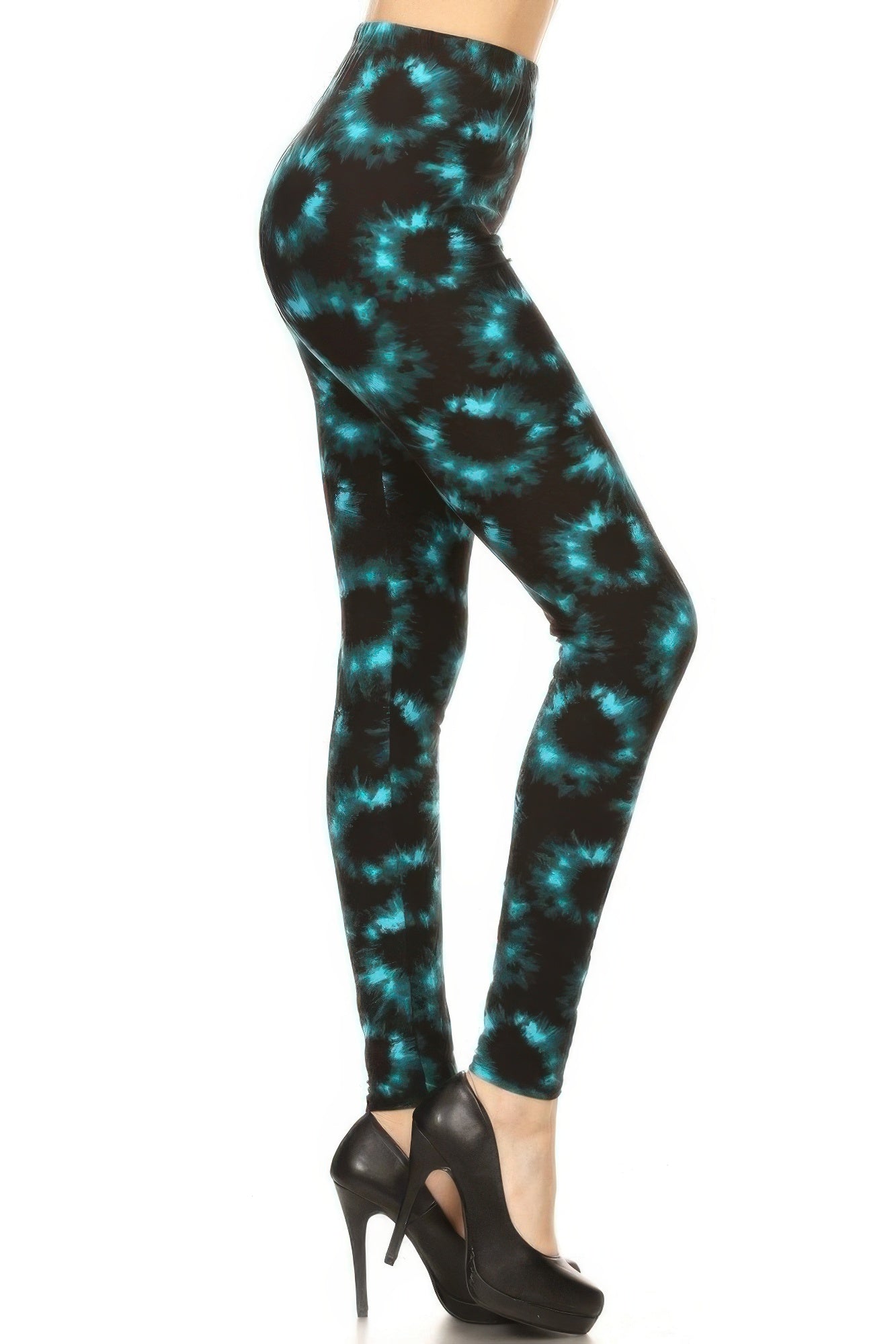 Tie Dye Rinted, Full Length, High Waisted Leggings product image