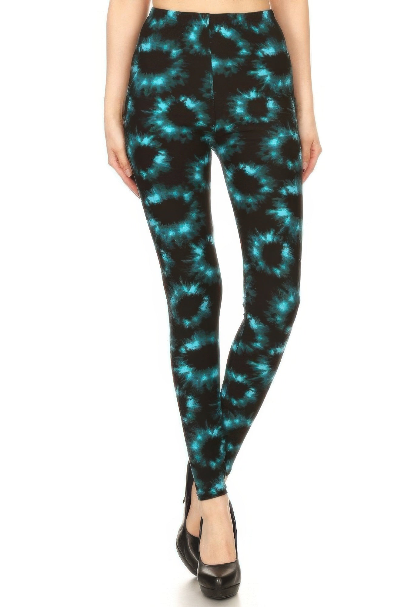 Tie Dye Rinted, Full Length, High Waisted Leggings product image