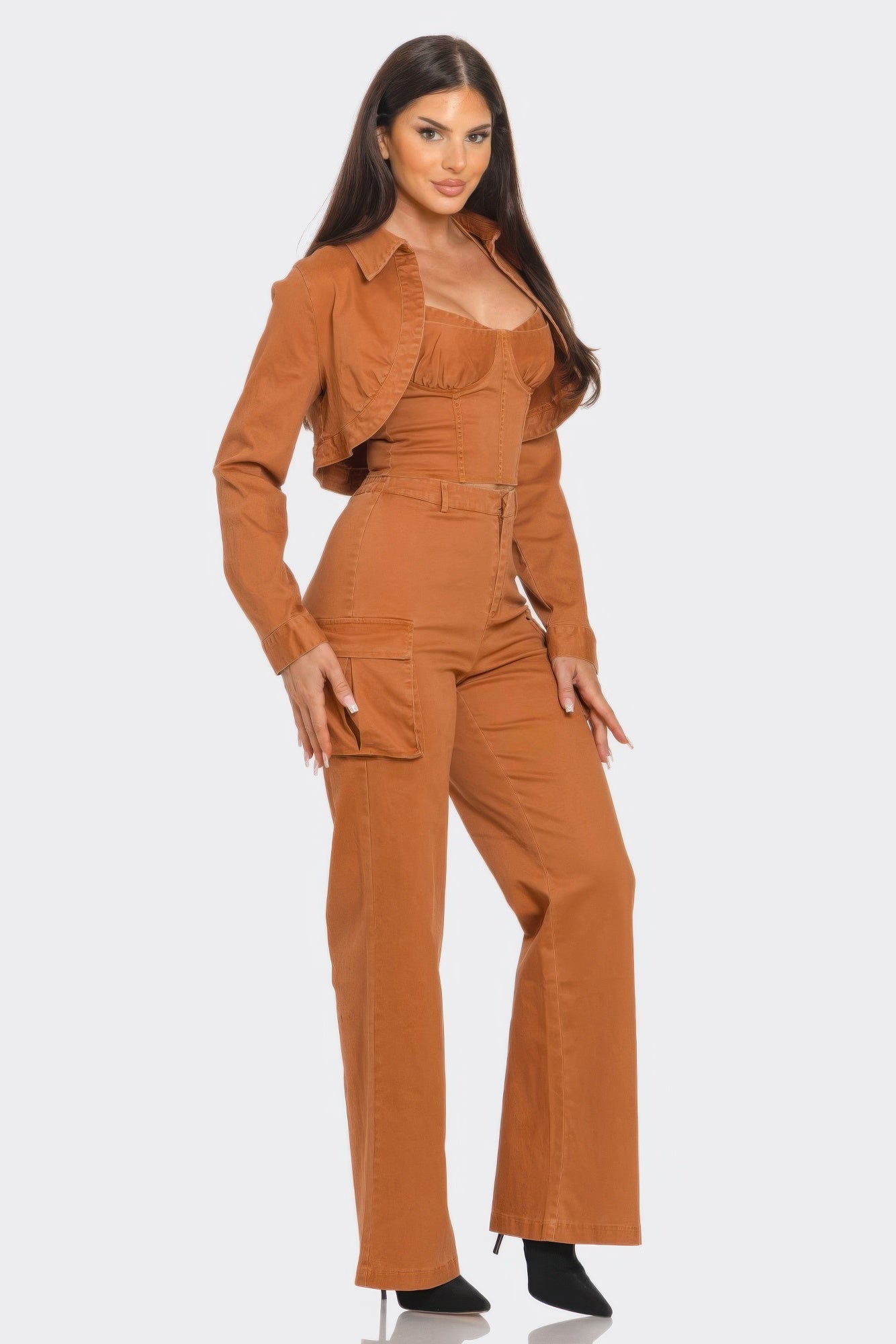 Crop Jacket 3pcs Set product image