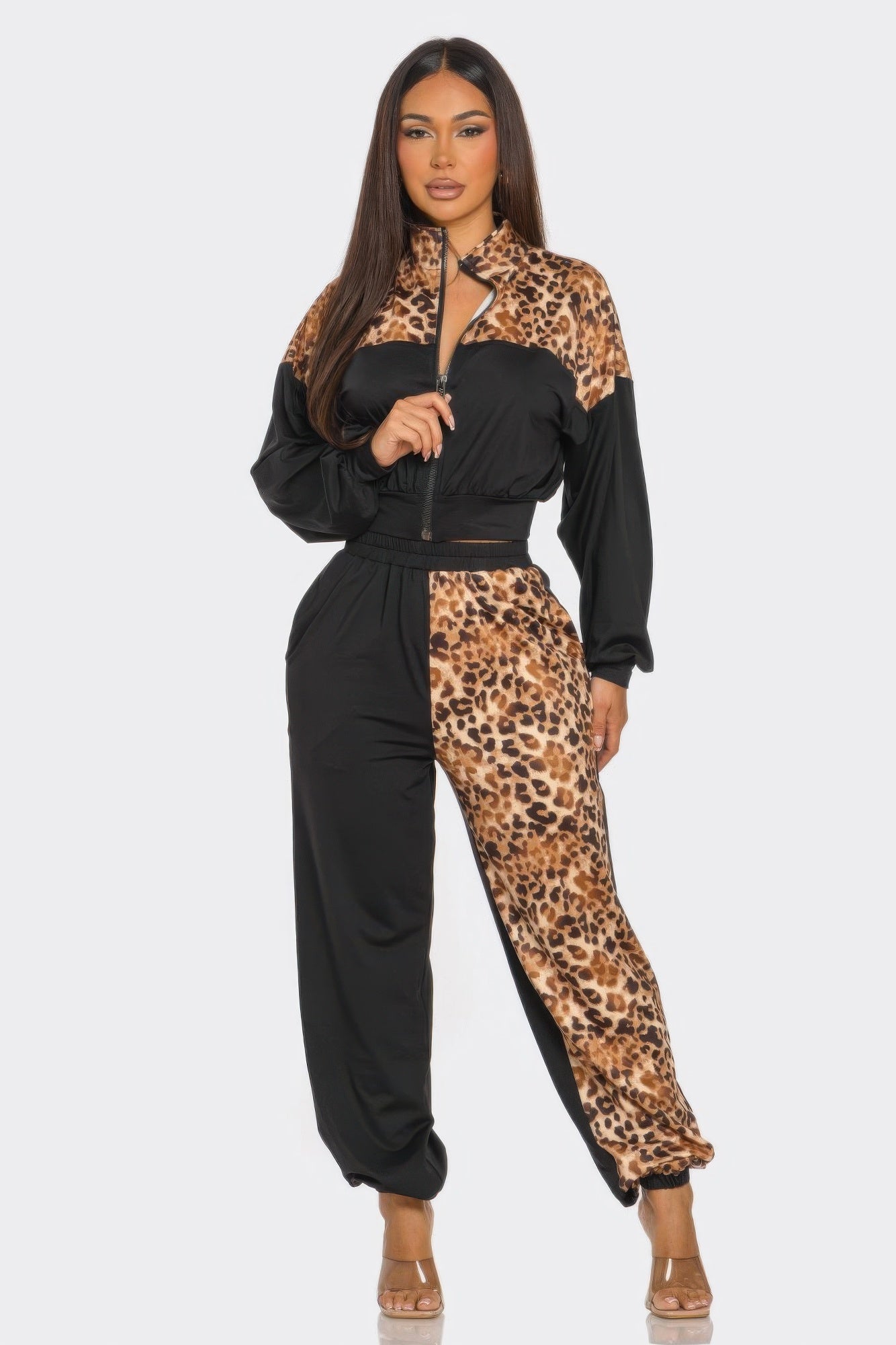 Animal Print Jogger Set product image