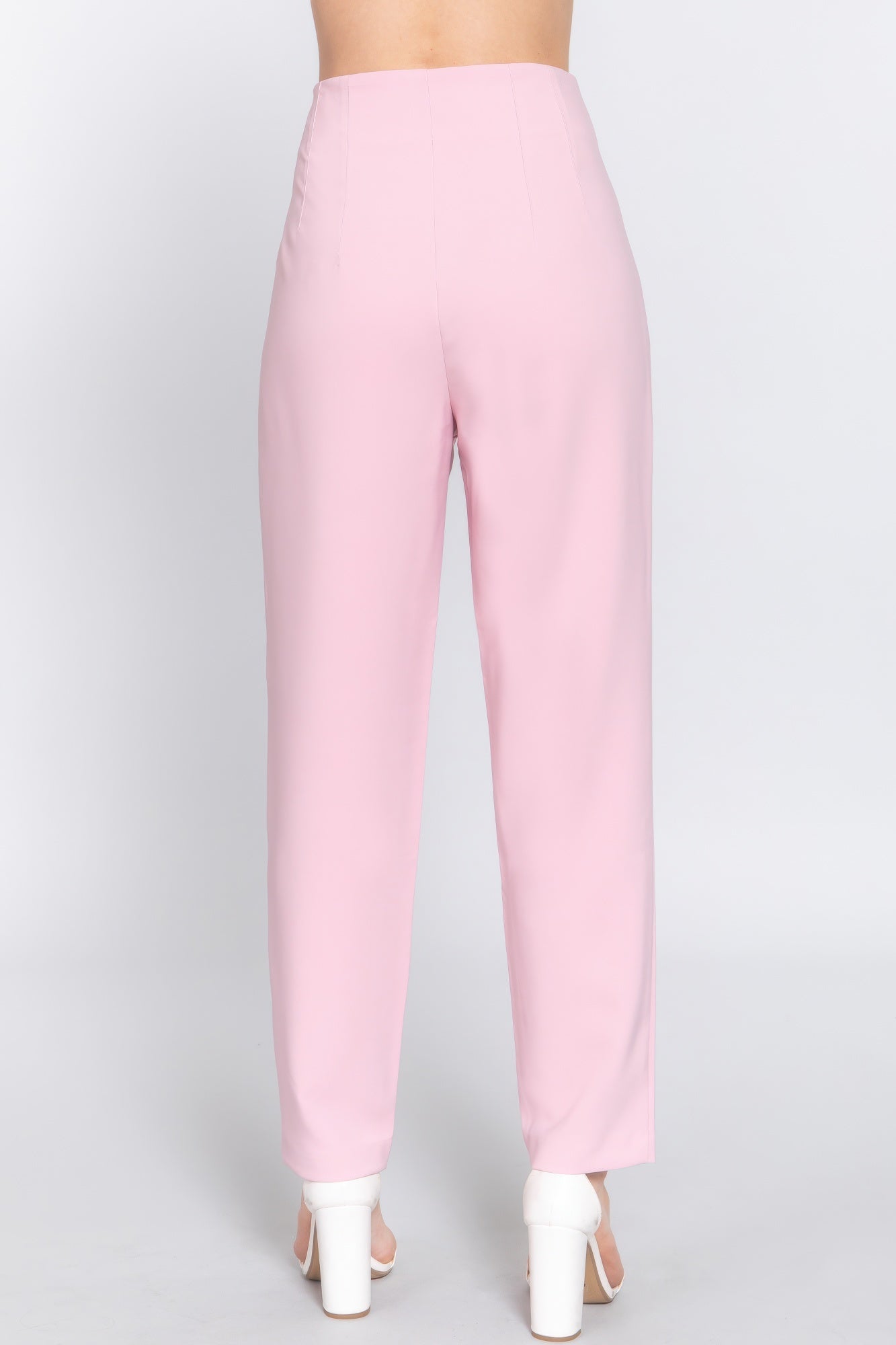 High Waist Pintuck Detail Long Pants product image